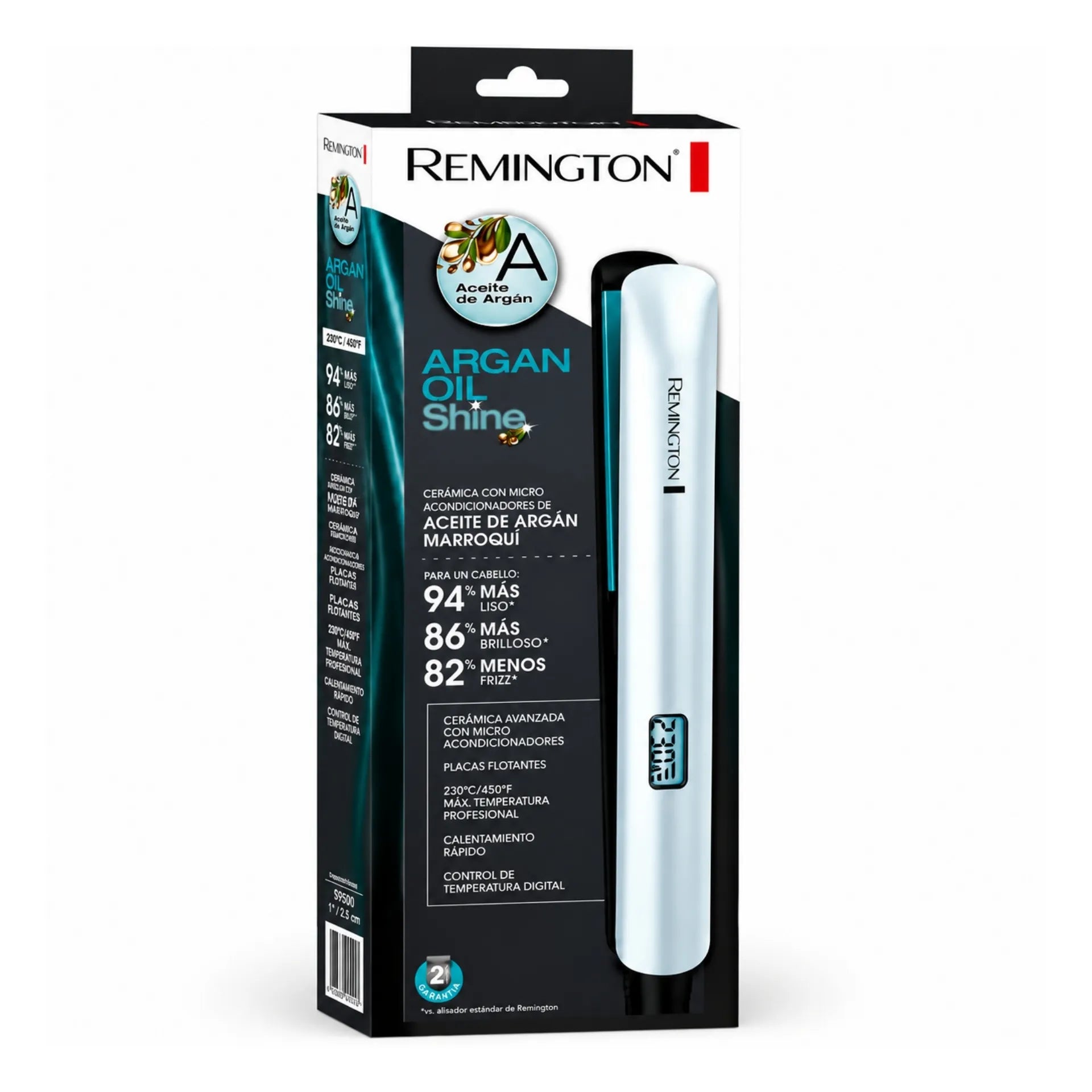 Plancha Alisadora Remington Argan Oil Shine Con Aceite De Argán Y Vitamina E S8500