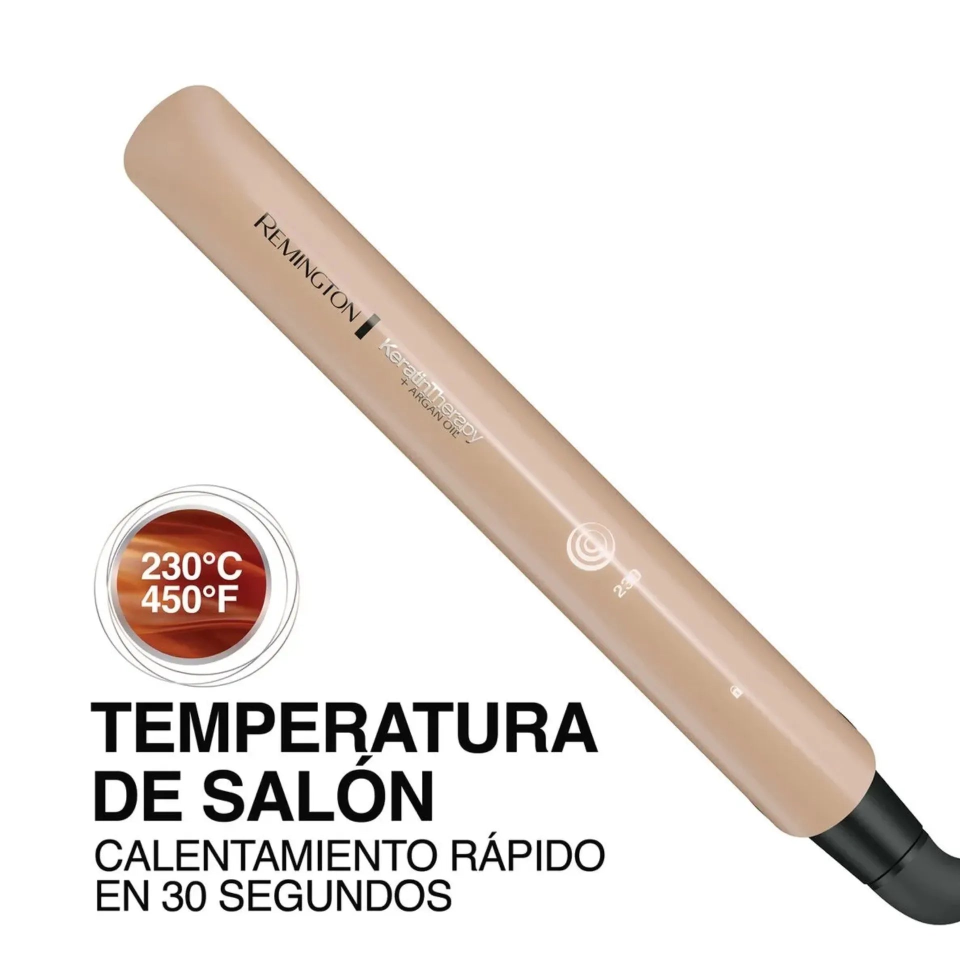 Plancha Alisadora Remington Keratina Therapy Con Placas Cerámicas Y Pantalla LED S8599