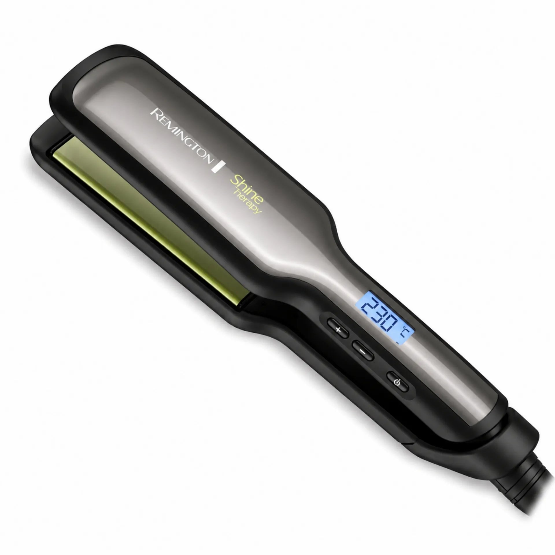 Plancha Alisadora Remington Shine Therapy Placas Extra Anchas Con Aguacate Y Macadamia S9980