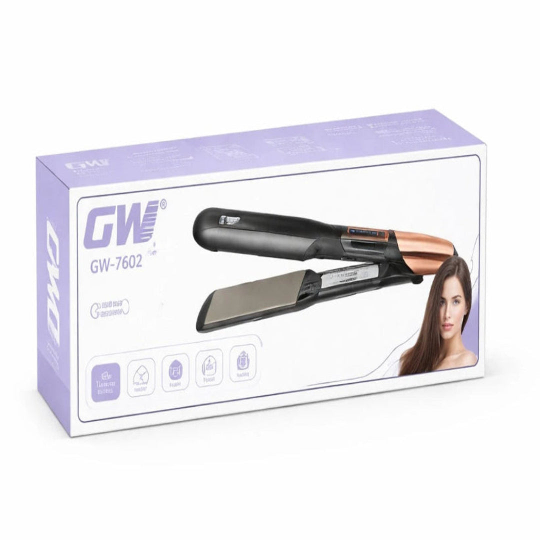 Plancha Alisadora Para Cabello Con Control de Temperatura GW-7602