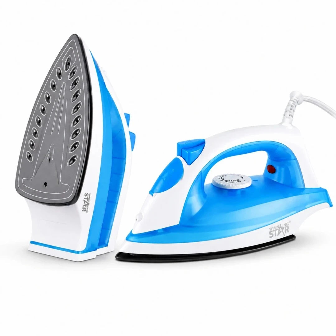Plancha A Vapor Winning Star 1000W Con Base De Cerámica Antiadherente ST-2022