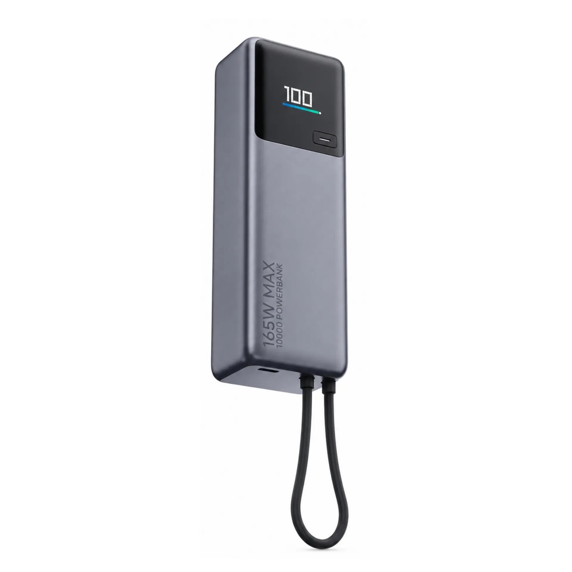 Power Bank Xiaomi HyperCharge 10000mAh 165W Con Cable USB-C Integrado Y Pantalla Inteligente BHR9361GL