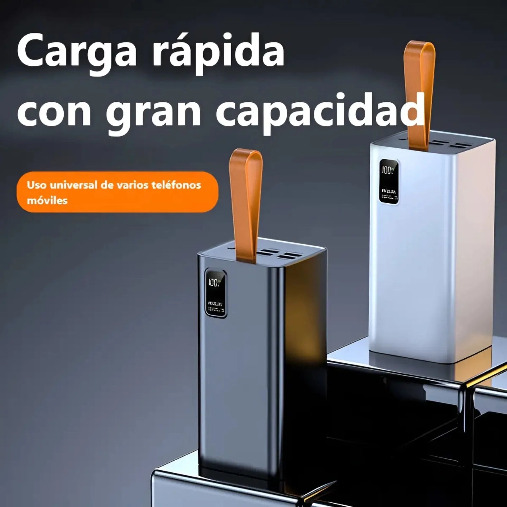 Power Bank 40.000 mAh Carga Rápida 22.5W Con Indicador De Carga LED PZX V78