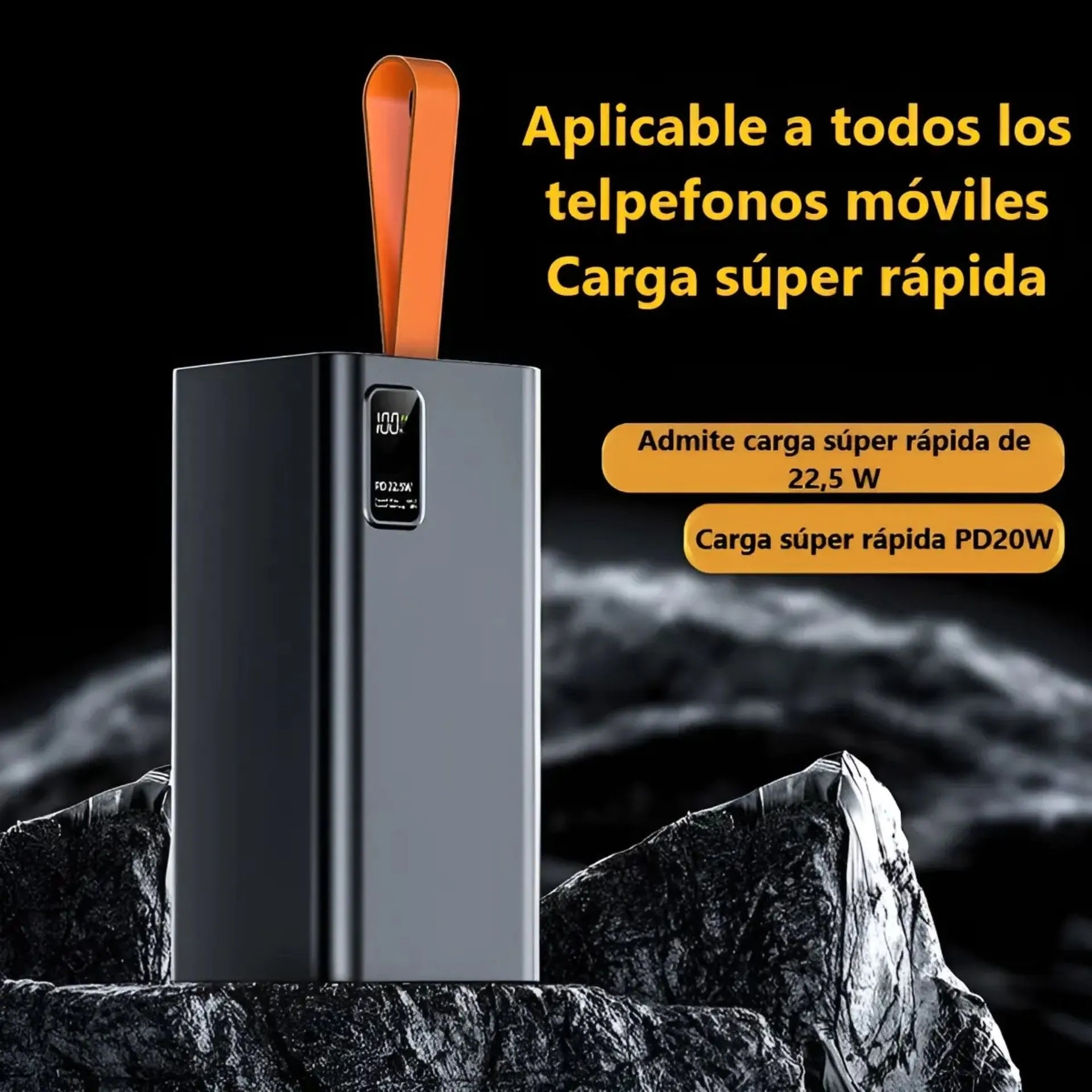 Power Bank 40.000 mAh Carga Rápida 22.5W Con Indicador De Carga LED PZX V78