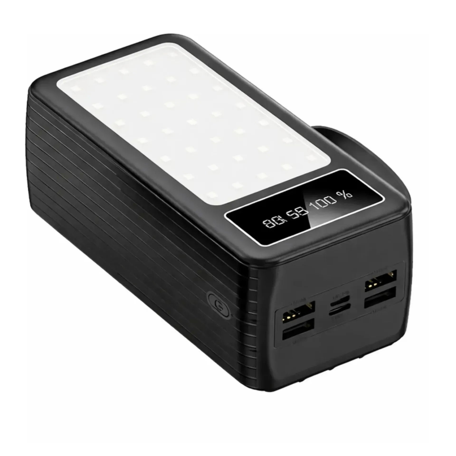 Power Bank 50.000 mAh Carga Rápida 22.5W Con Linterna LED Y Cables Integrados PZX V89S