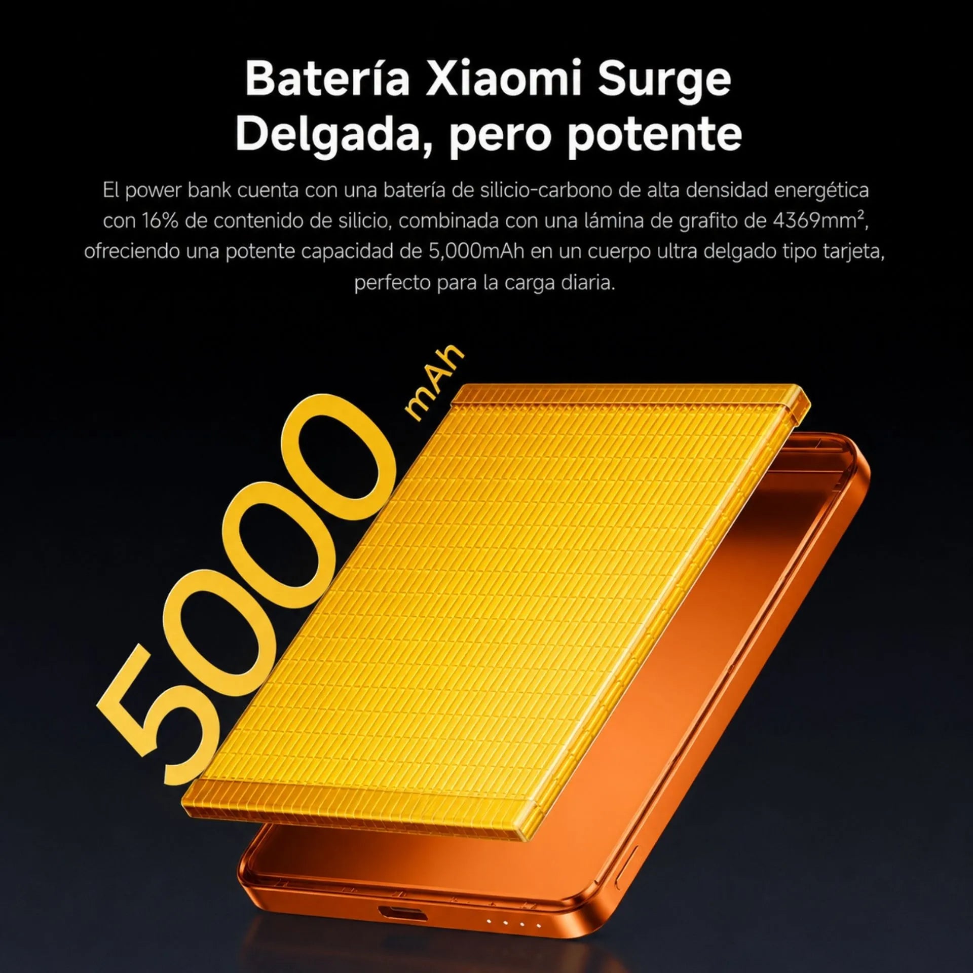 Power Bank Magnético Ultrafina 5000mAh Carga Inalámbrica 15W Y USB-C 22.5W Xiaomi