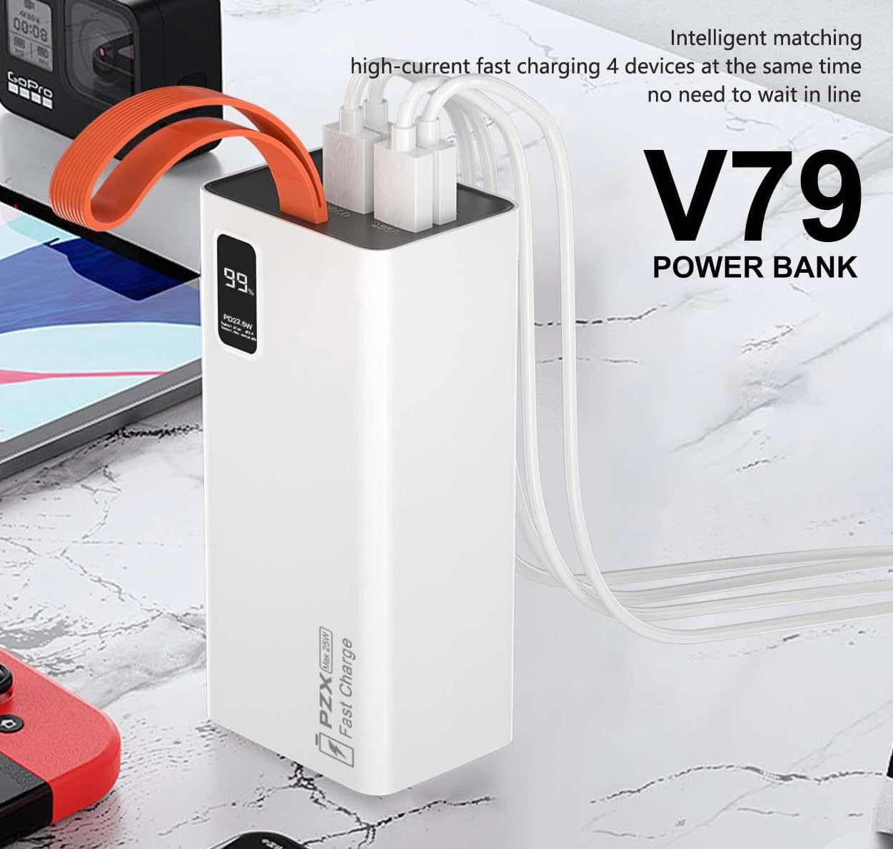Power Bank PZX 50.000 mAh V79