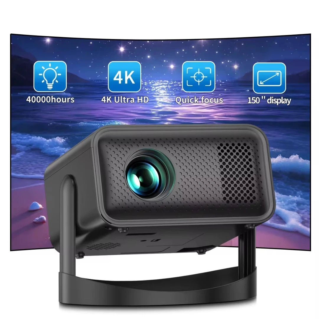 Proyector De Imagen Android 13 Con 300 ANSI Lumens Y Soporte Giroscópico V18