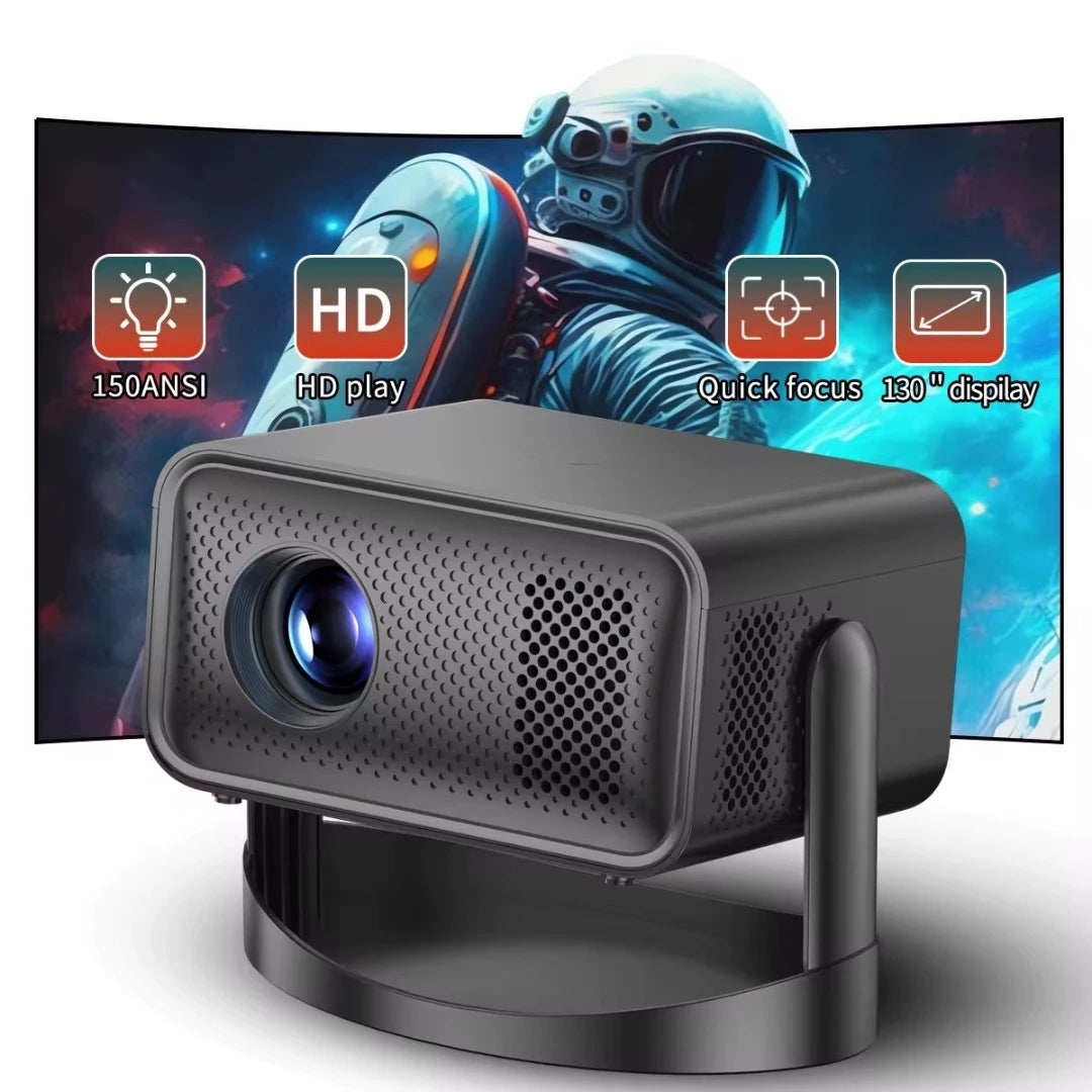 Proyector De Imagen Android 13 Con 300 ANSI Lumens Y Soporte Giroscópico V18