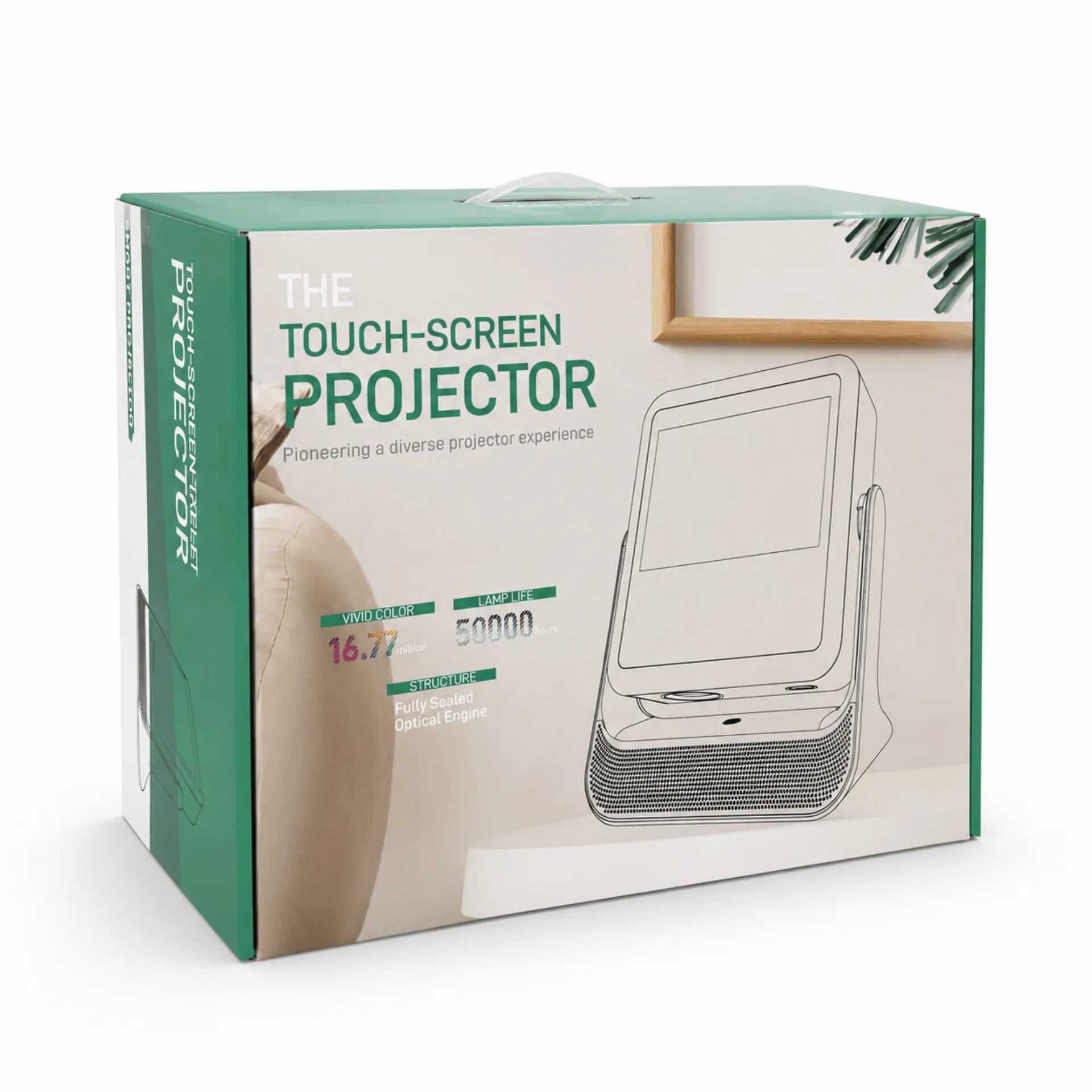 Proyector Inteligente Con Pantalla Táctil De 8 Pulgadas Y Android 12 BUDPLUS C3