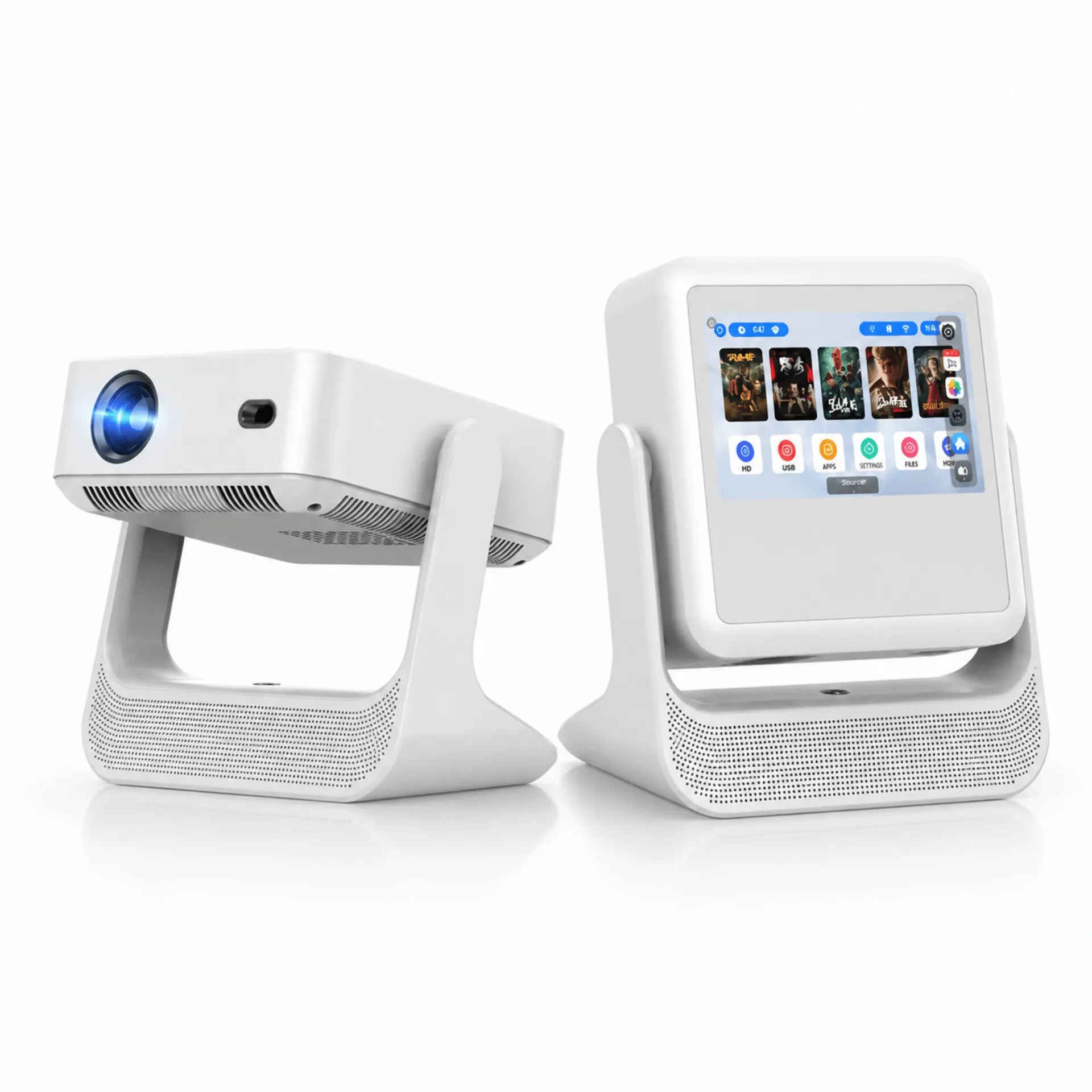 Proyector Inteligente Con Pantalla Táctil De 8 Pulgadas Y Android 12 BUDPLUS C3