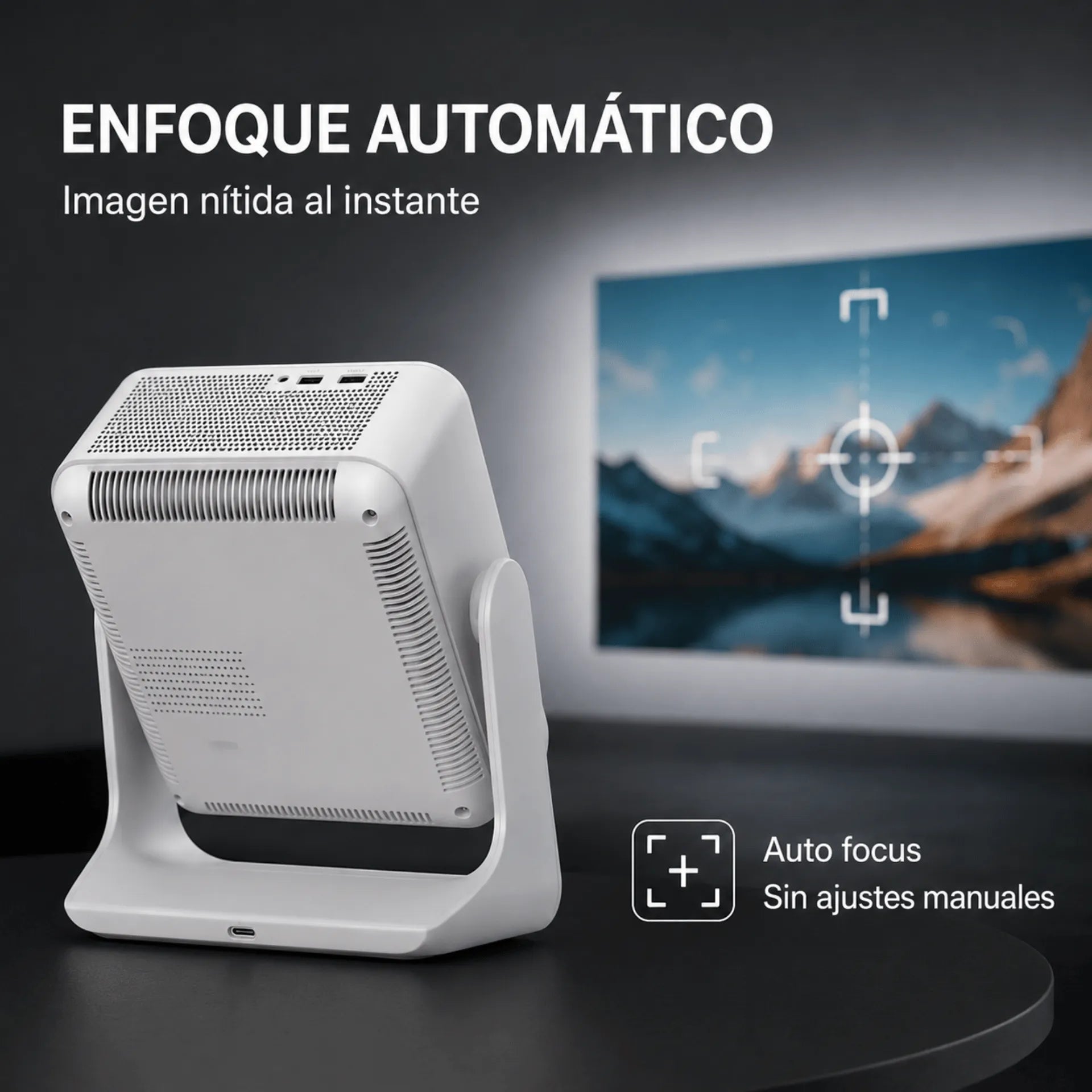 Proyector Inteligente Con Pantalla Táctil De 8 Pulgadas Y Android 12 BUDPLUS C3