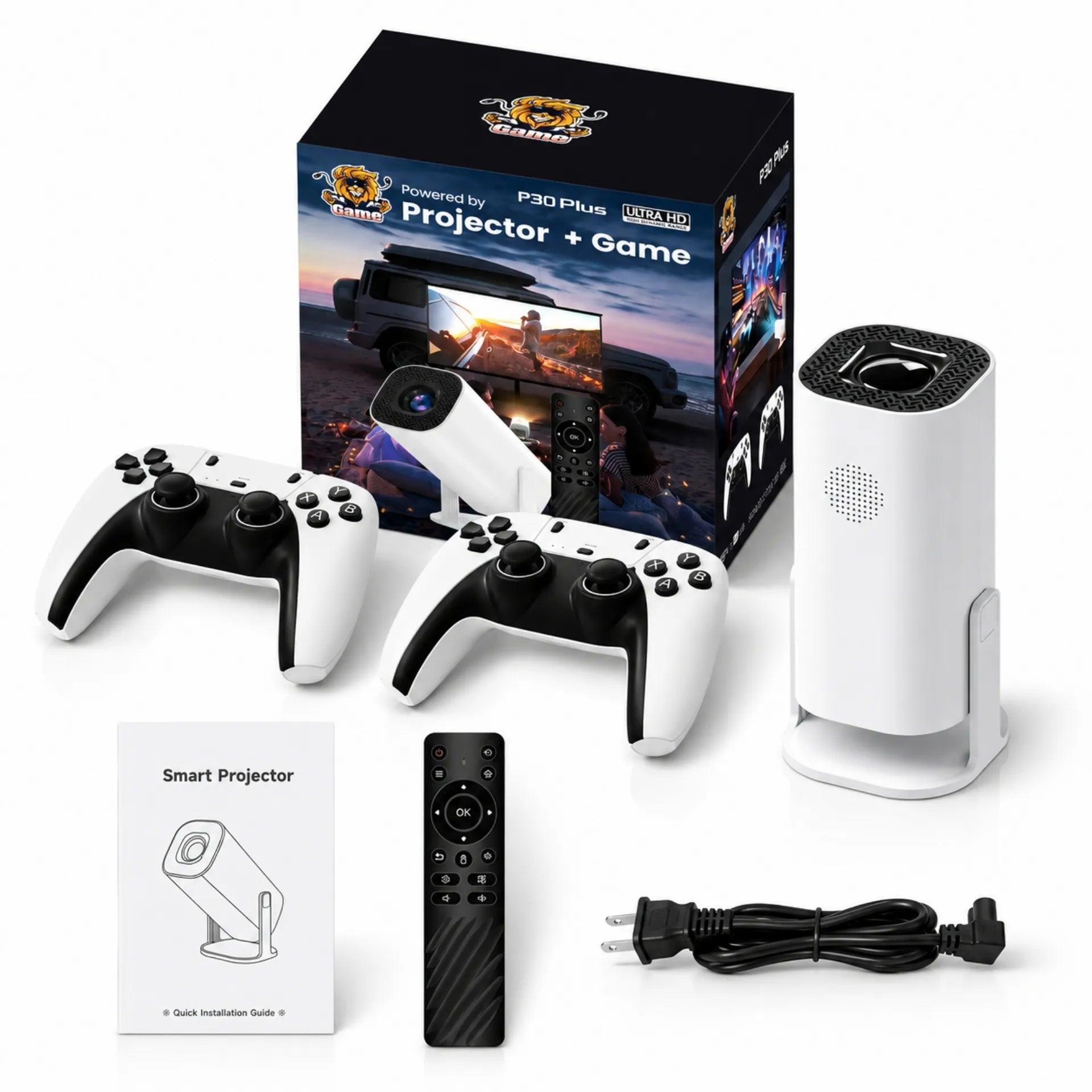 Proyector De Imagen Con Juegos Con 150 Ansi Lumines Con Resolucion HD P30 PLUS