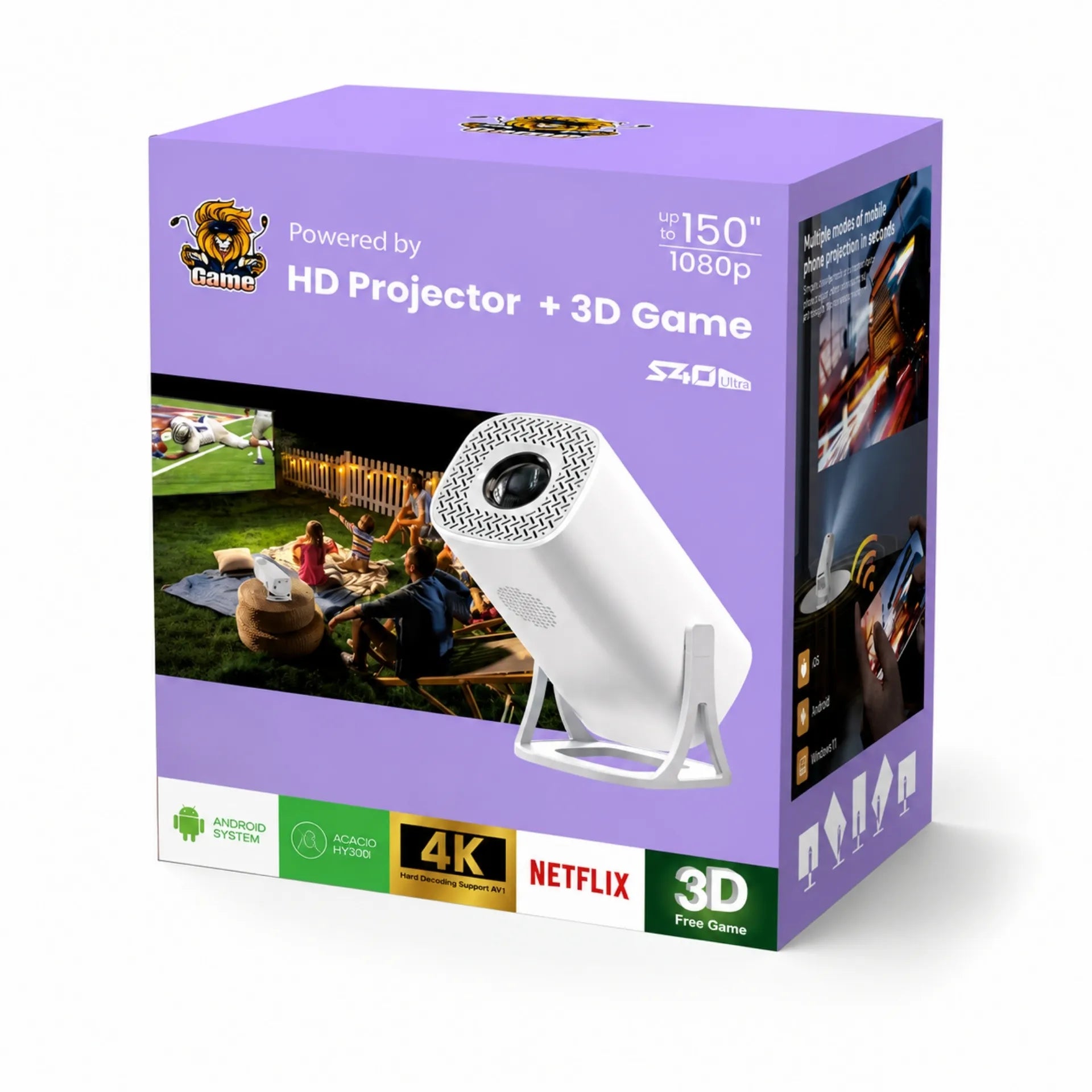 Proyector Con Sistema Operativo Android Con Juegos S40 ULTRA