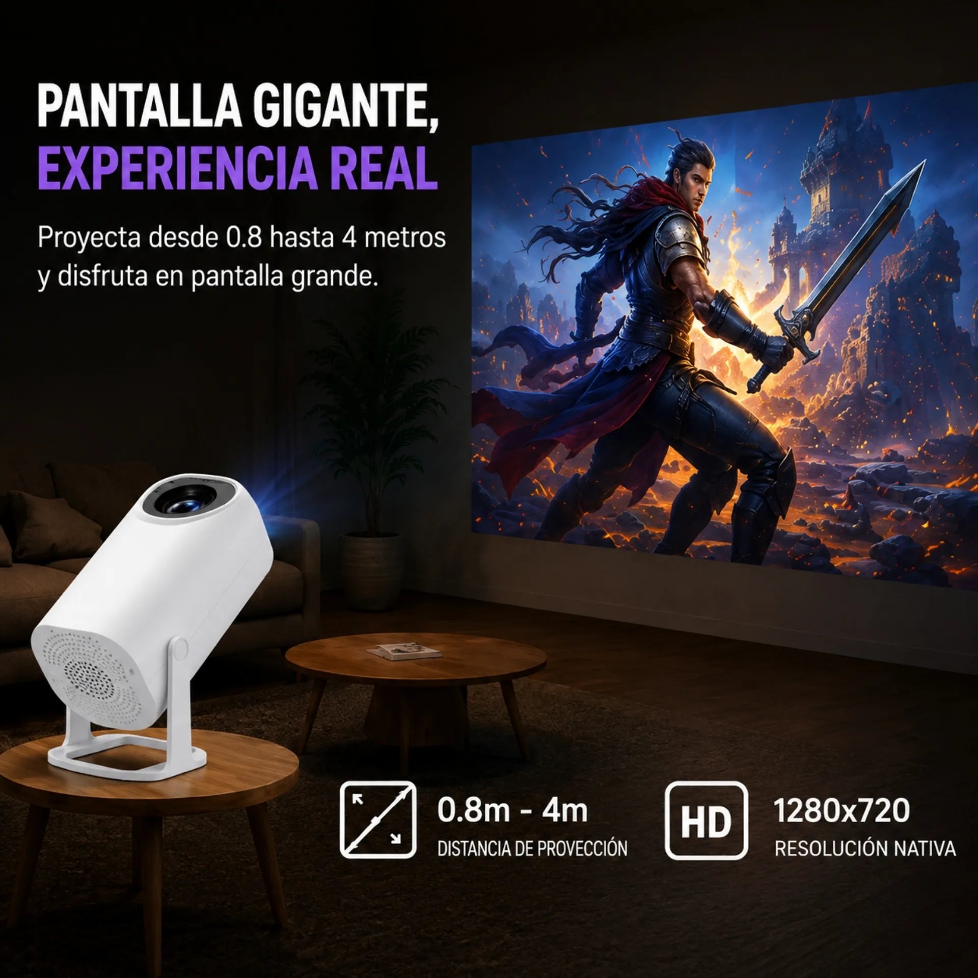 Proyector Con Sistema Operativo Android Con Juegos S40 ULTRA