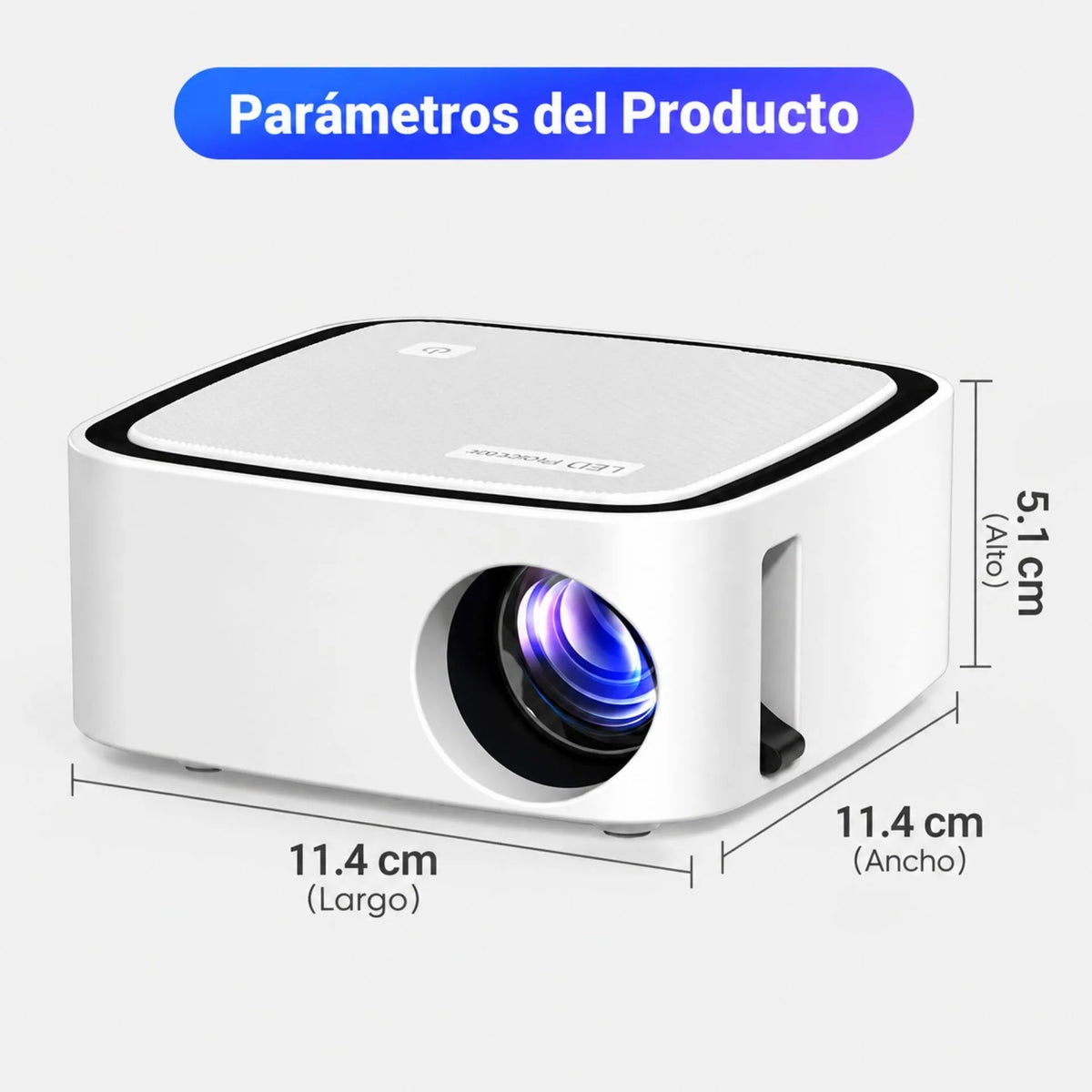 Proyector De Imagen Tradicional Con WiFi Trípode Proyección De Hasta 150 Pulgadas T3