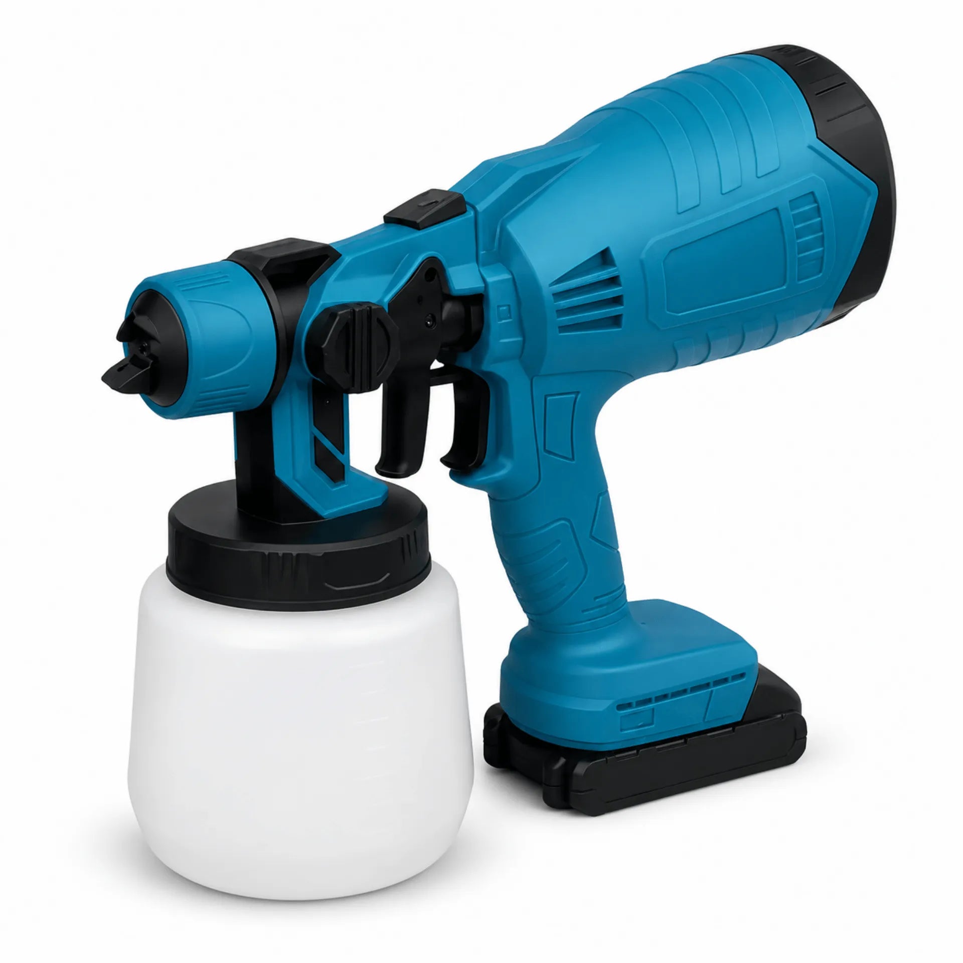 Pistola De Pintura Pulverizador Inalámbrico 200W Con Doble Batería Y Depósito De 1000 ml AE0057