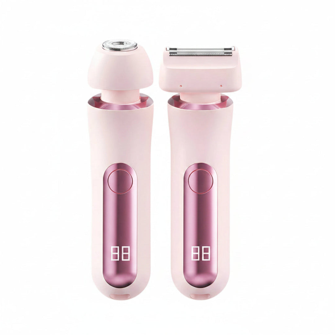 Maquina Depiladora Femenina Recargable Con Cabezas Intercambiables y Con Potencia de 5w QGY-008