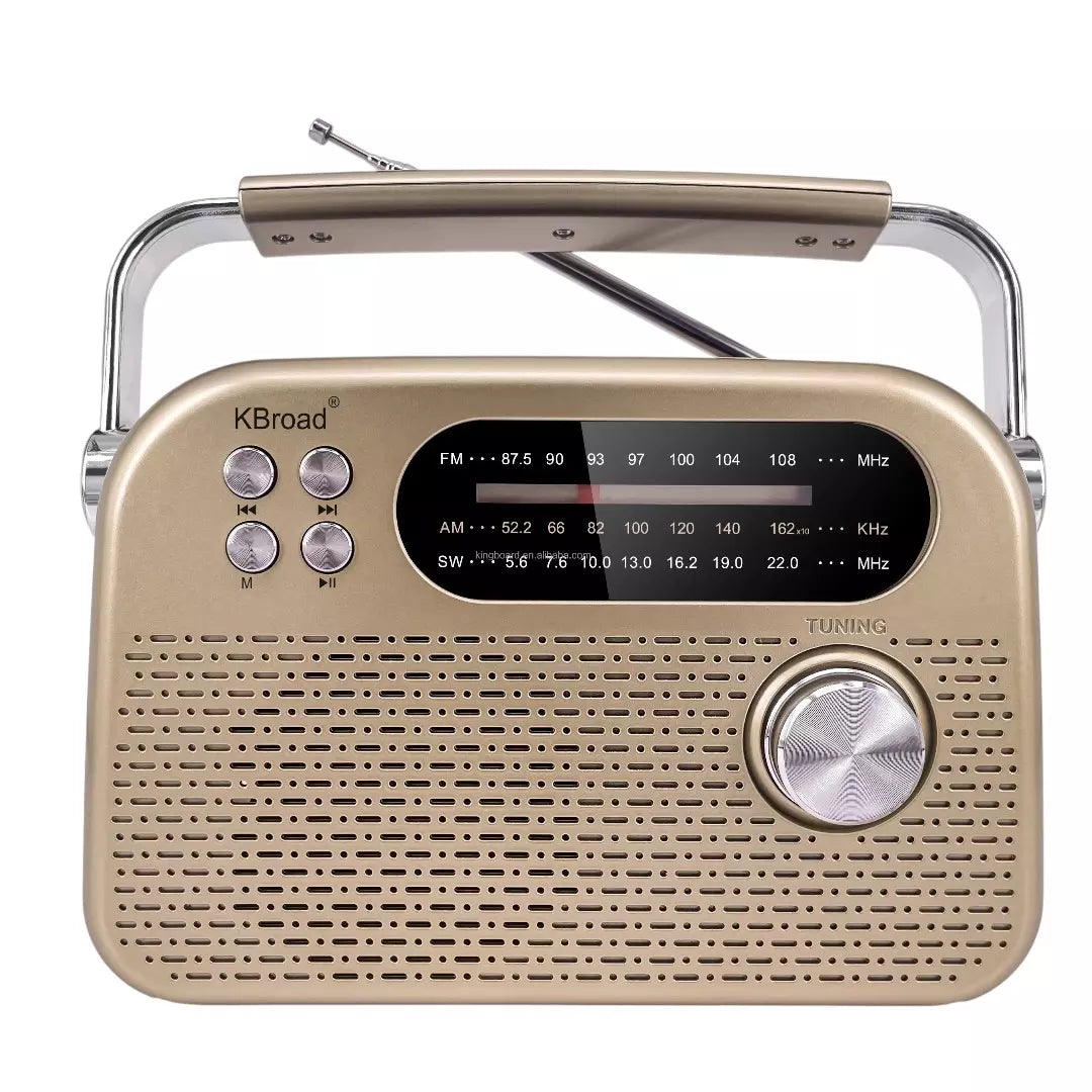 Radio Parlante Analógico Vintage De 3 Bandas KTF-2026