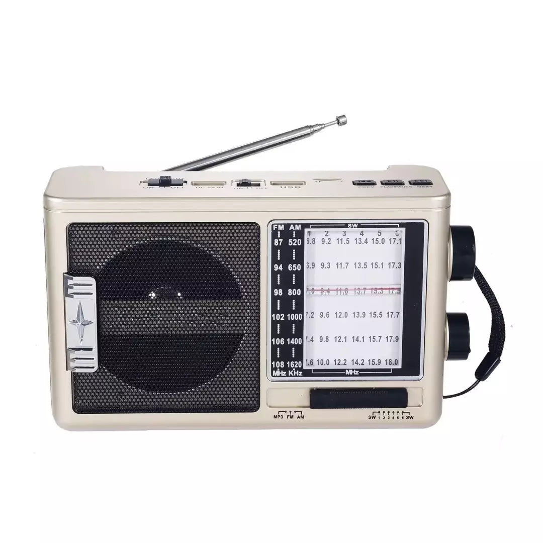 Radio Parlante De 8 Bandas AM/FM/BT/USB/TF KTF-1646