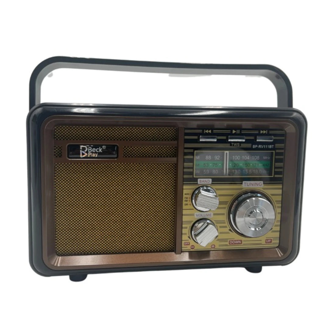 Radio Parlante Beck Play Con Estilo Vintage BP-RV111BT