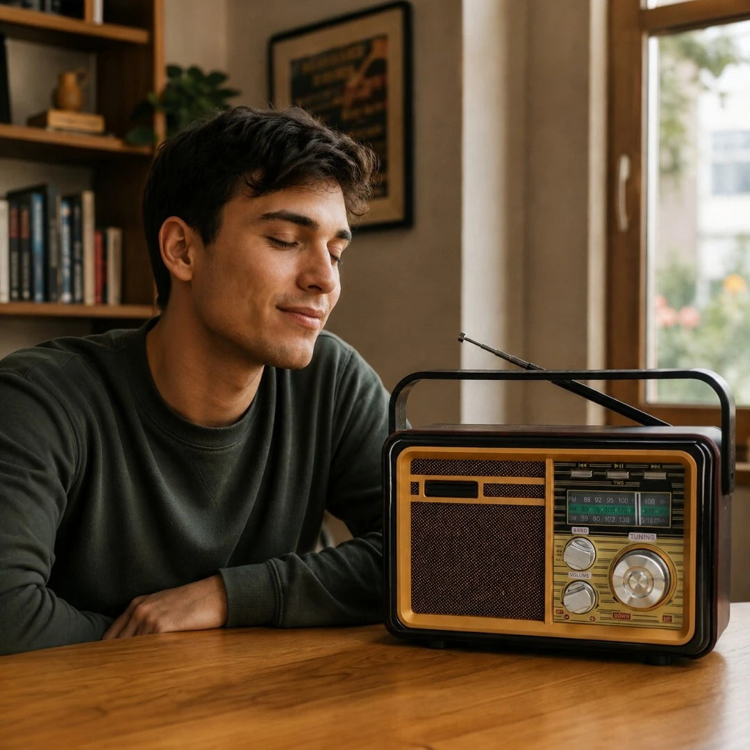 Radio Parlante Beck Play Con Estilo Vintage BP-RV111BT