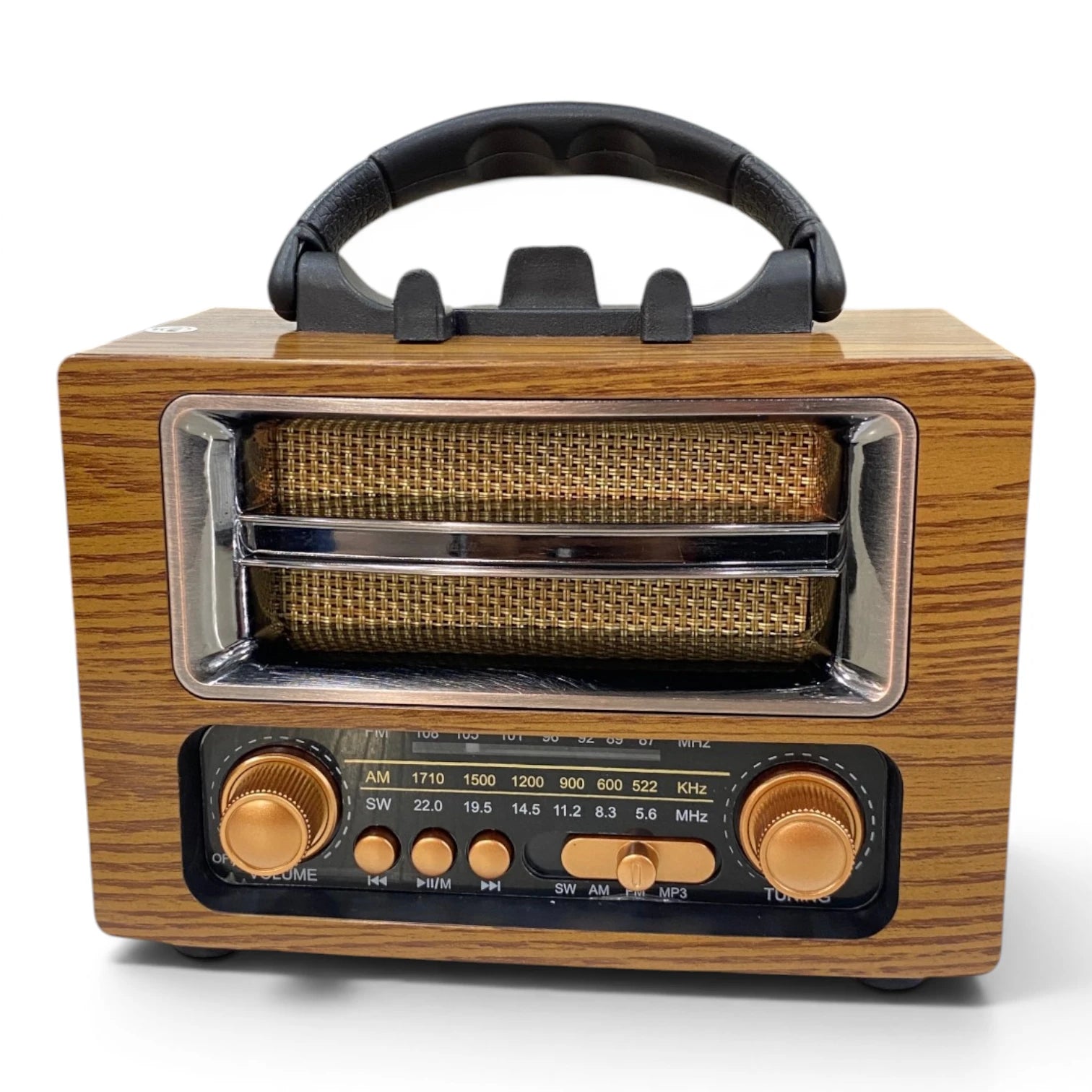 Radio Parlante Retro Bluetooth Recargable Con Radio AM/ FM / SW KTF-2013