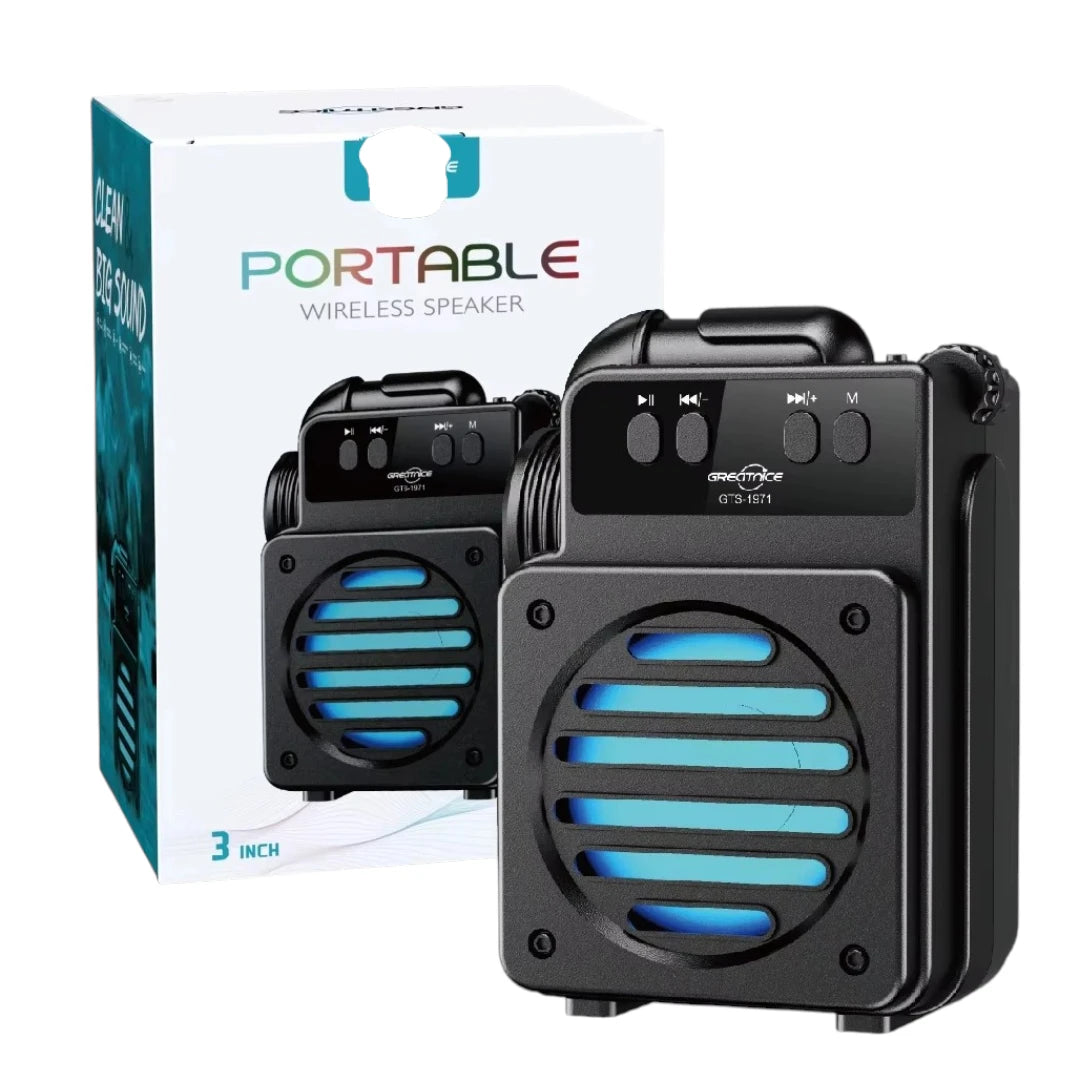 Radio Parlante Bluetooth Con Iluminación RGBY y Reproductor USBTF GTS-1971