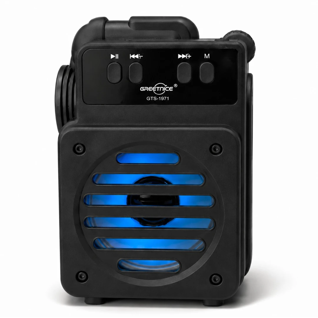 Radio Parlante Bluetooth Con Iluminación RGBY y Reproductor USBTF GTS-1971