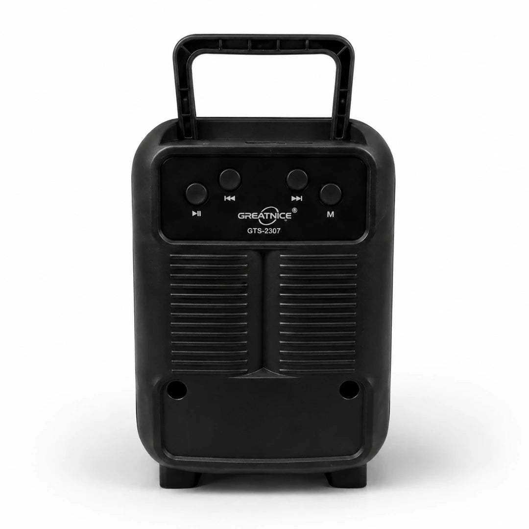 Radio Parlante Bluetooth Con Luces RGB y Manija De Transporte GTS-2307