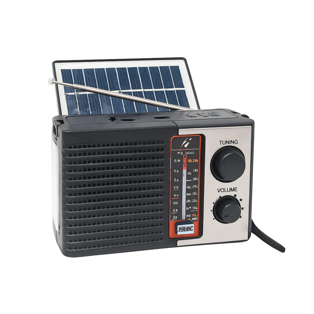 Radio Parlante Bluetooth Análogo De 2.5" Con Panel Solar KTF-1652