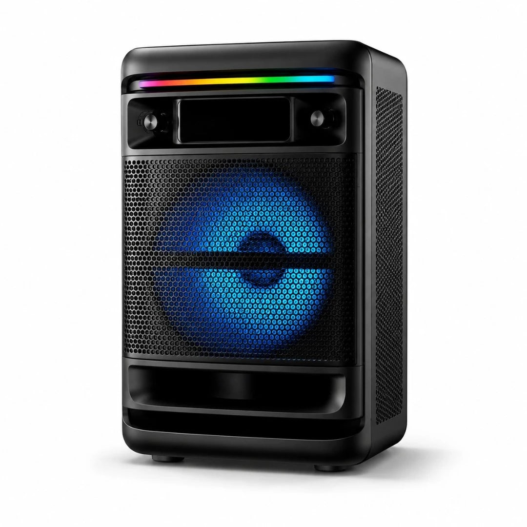 Parlante Bluetooth Portátil 6.5 Pulgadas Con Micrófono Y Luces RGB KBroad KTS-2195