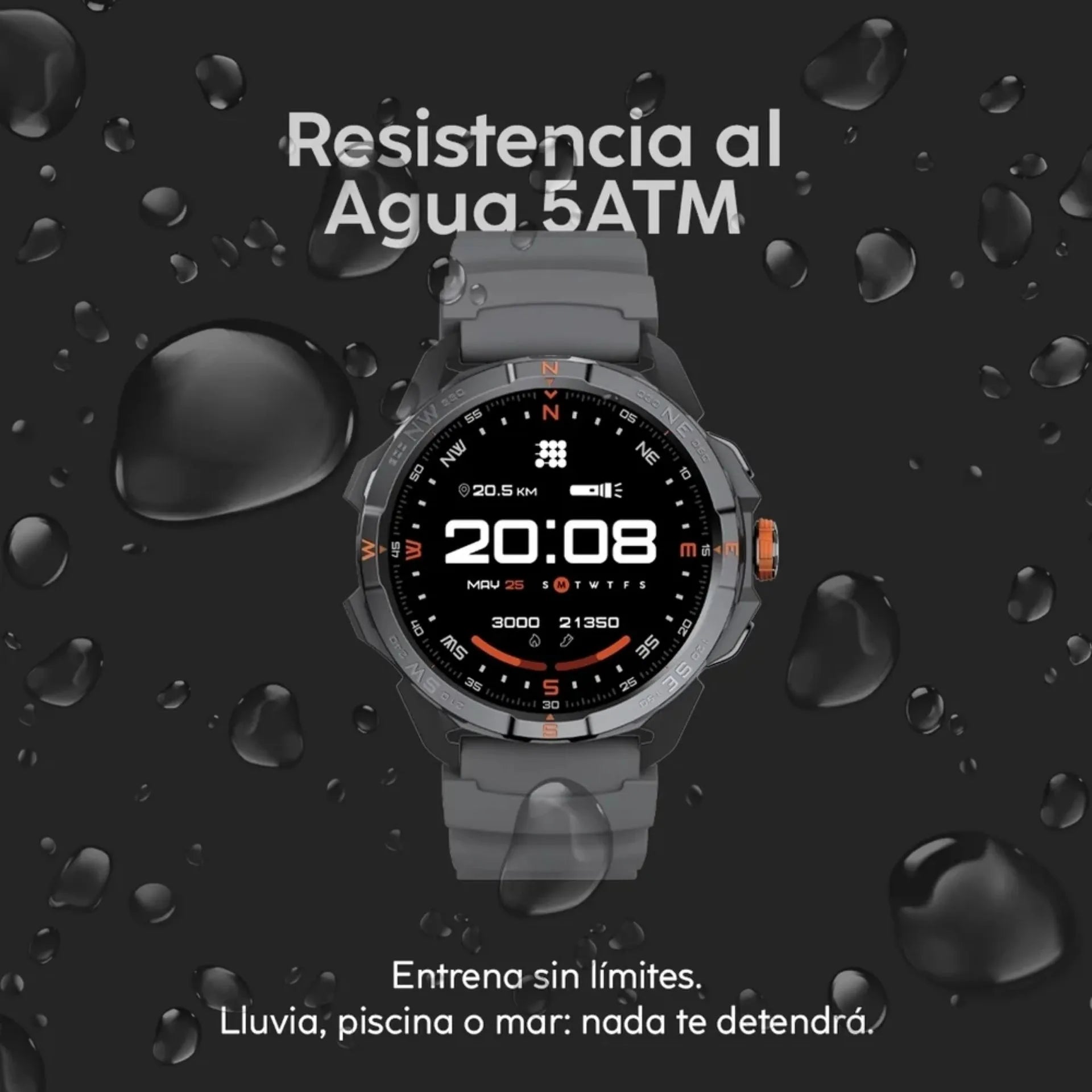 Reloj Inteligente Cubitt Terra Edición Especial Doble Pulso Grado Militar Linterna Llamadas CT-TERRA58