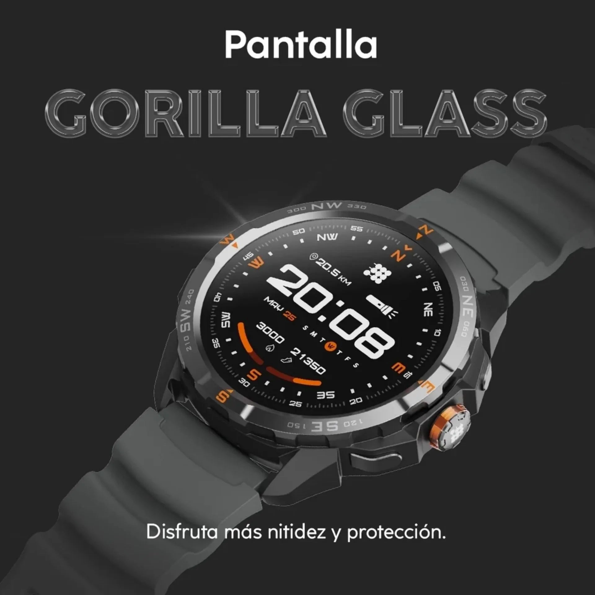 Reloj Inteligente Cubitt Terra Edición Especial Doble Pulso Grado Militar Linterna Llamadas CT-TERRA58