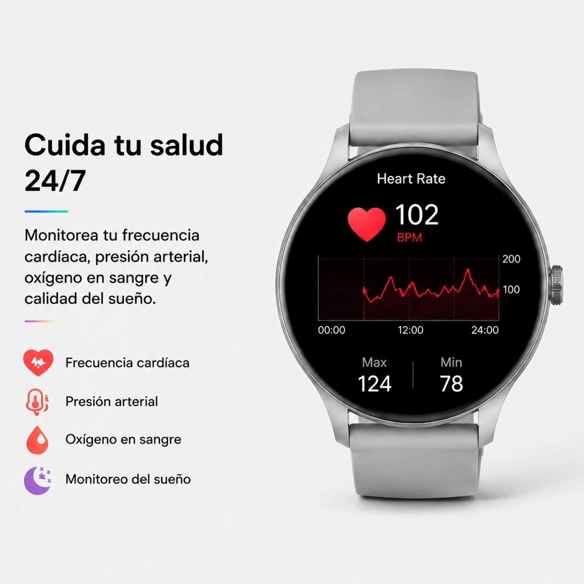 Reloj Inteligente Con Llamadas Bluetooth Y Monitoreo Deportivo LAXASFIT GT3