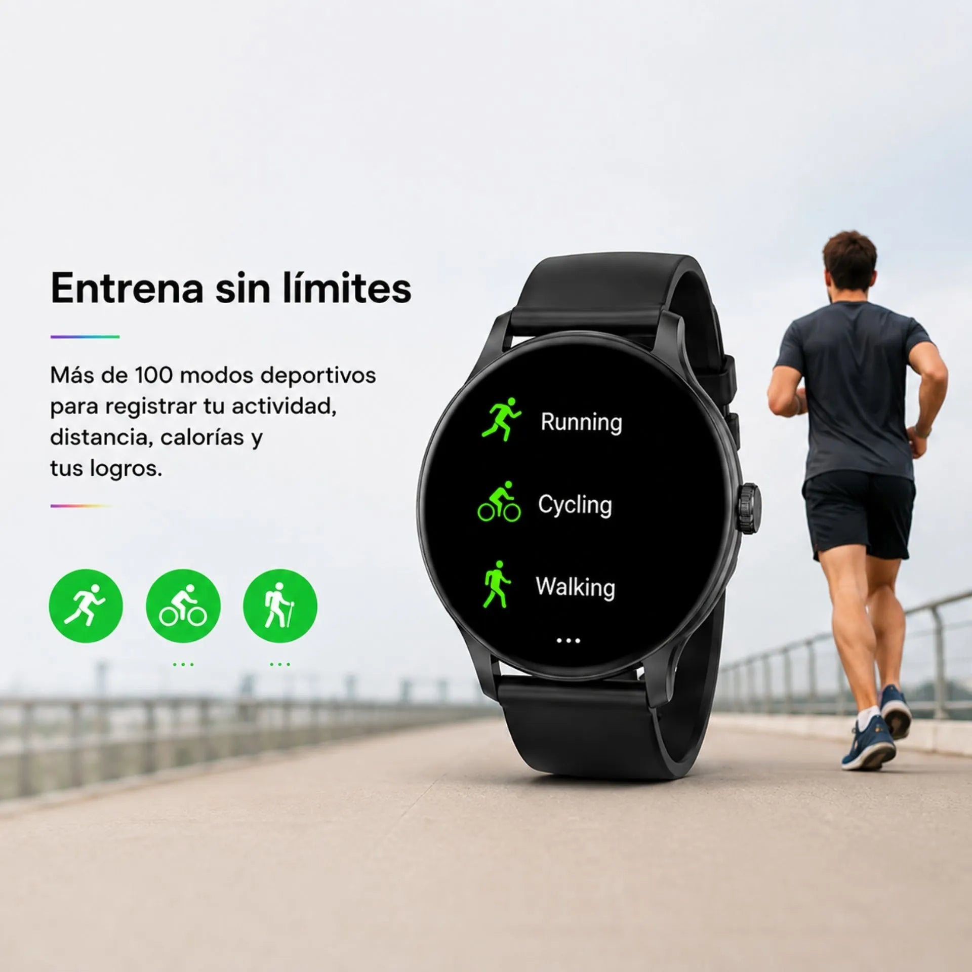 Reloj Inteligente Con Llamadas Bluetooth Y Monitoreo Deportivo LAXASFIT GT3