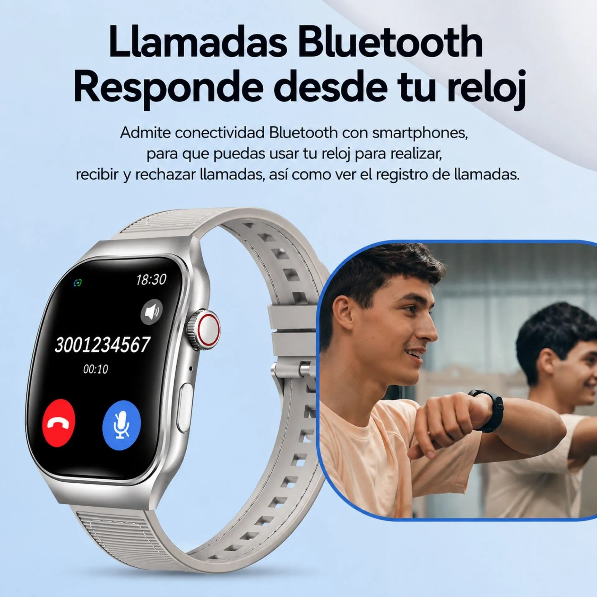 Reloj Inteligente Con Pantalla AMOLED, Llamadas Bluetooth Y Monitoreo Deportivo LAXASFIT H7