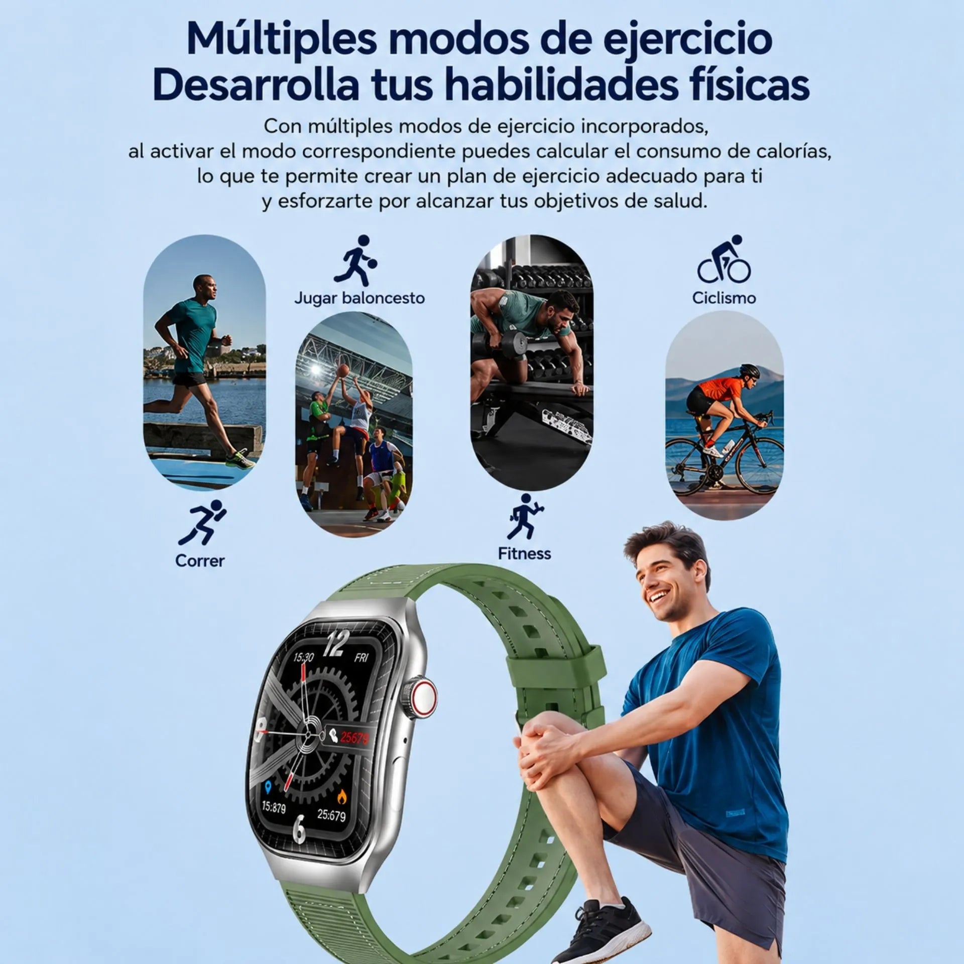 Reloj Inteligente Con Pantalla AMOLED, Llamadas Bluetooth Y Monitoreo Deportivo LAXASFIT H7