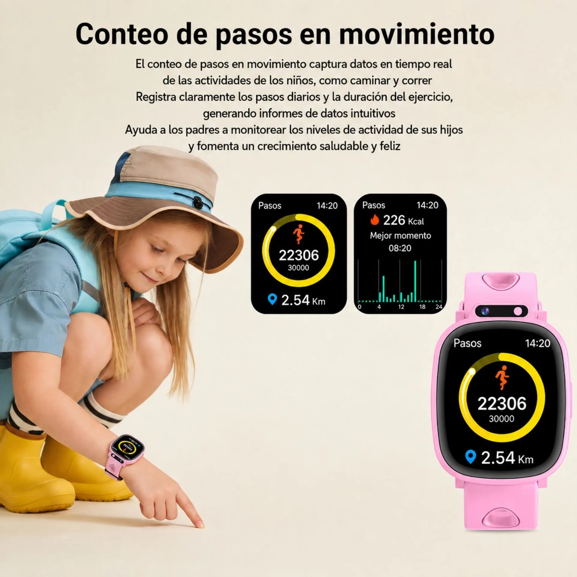 Reloj Inteligente Para Niños Con Juegos, Cámara, Podómetro Y Funciones Educativas H10