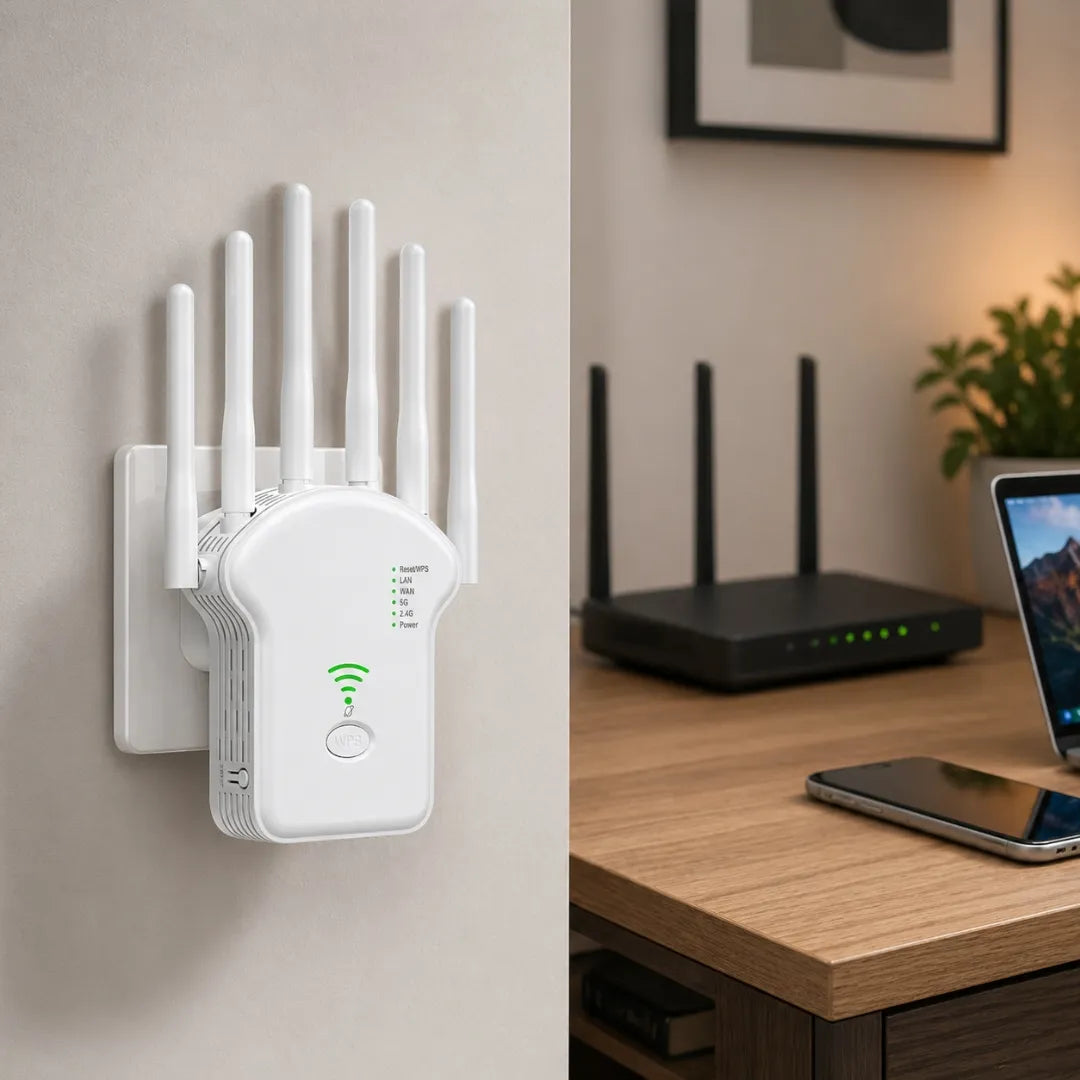 Repetidor WiFi 300 Mbps Con Función De Router Y Modos AP Extensor De Señal 2.4GHz Baihuo City MY-7254