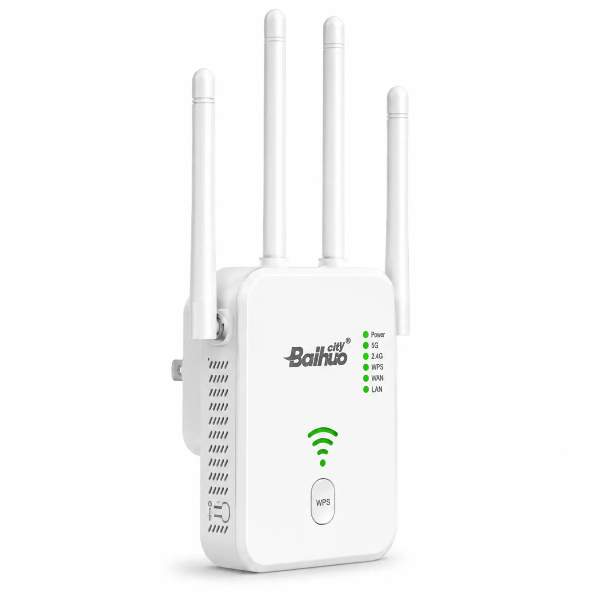 Repetidor WiFi 300Mbps Con 4 Antenas Y Modo Router Baihuo City MY-7601