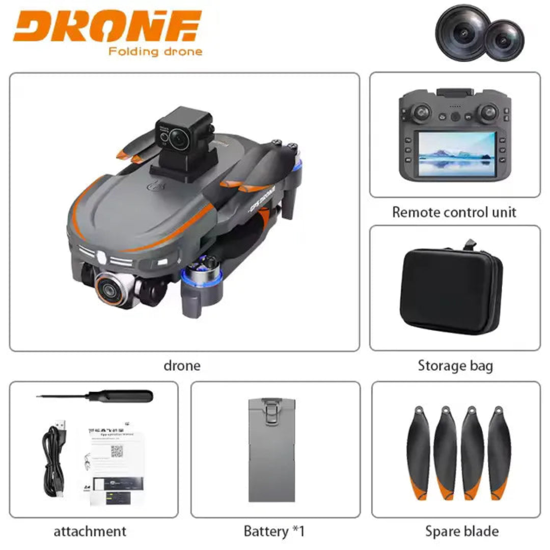 Drone Para Principiante Con Gps Y Cotrol Recargable Con Pantalla S28 GPS
