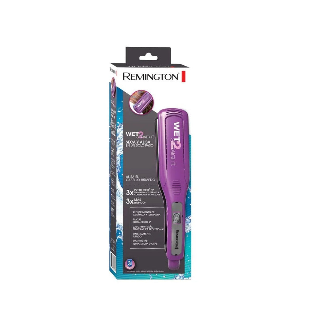 Plancha Alisadora Remington Cabello Húmedo y Seco S8001P