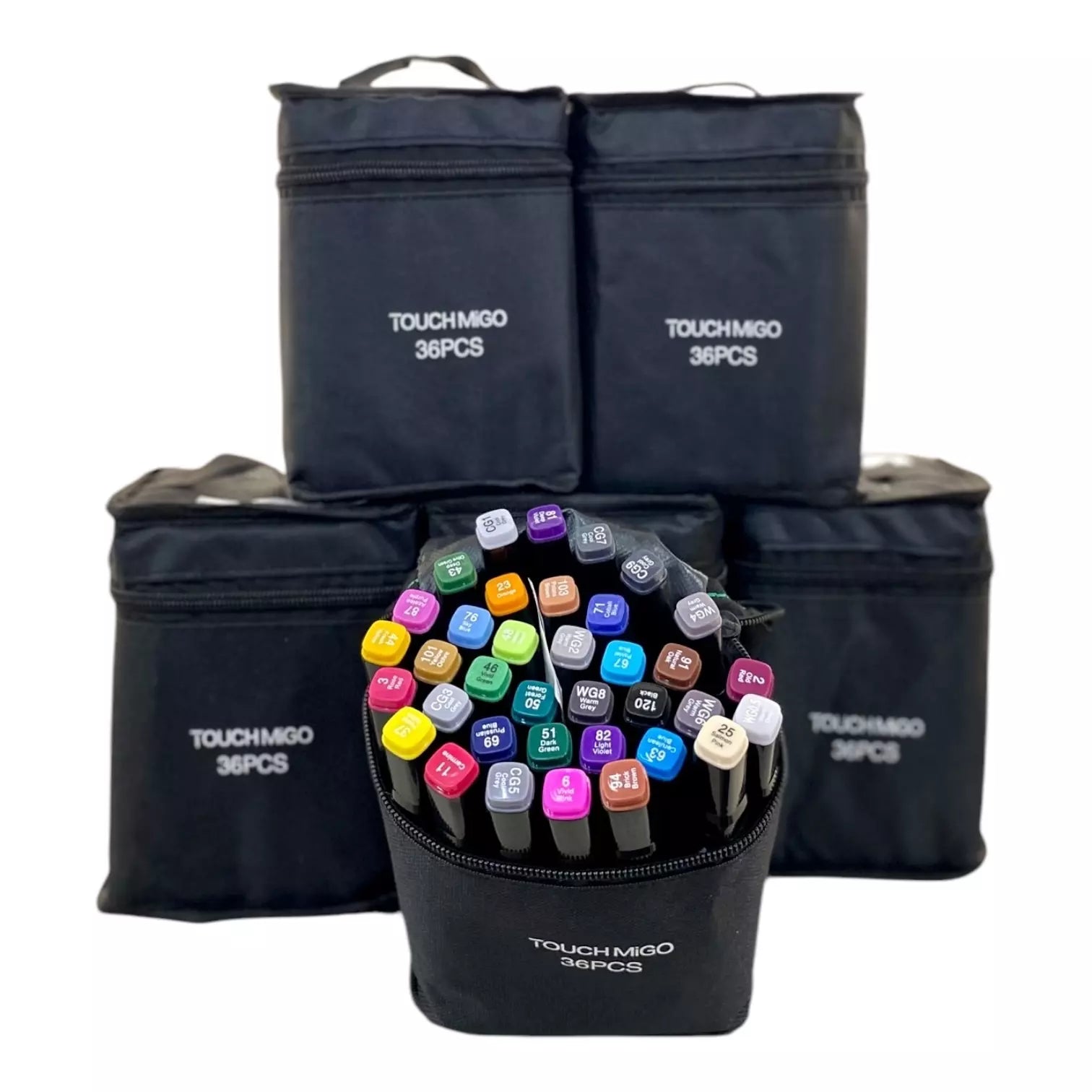 Set De Marcadores DE Colores Doble Punta MG001-BLK