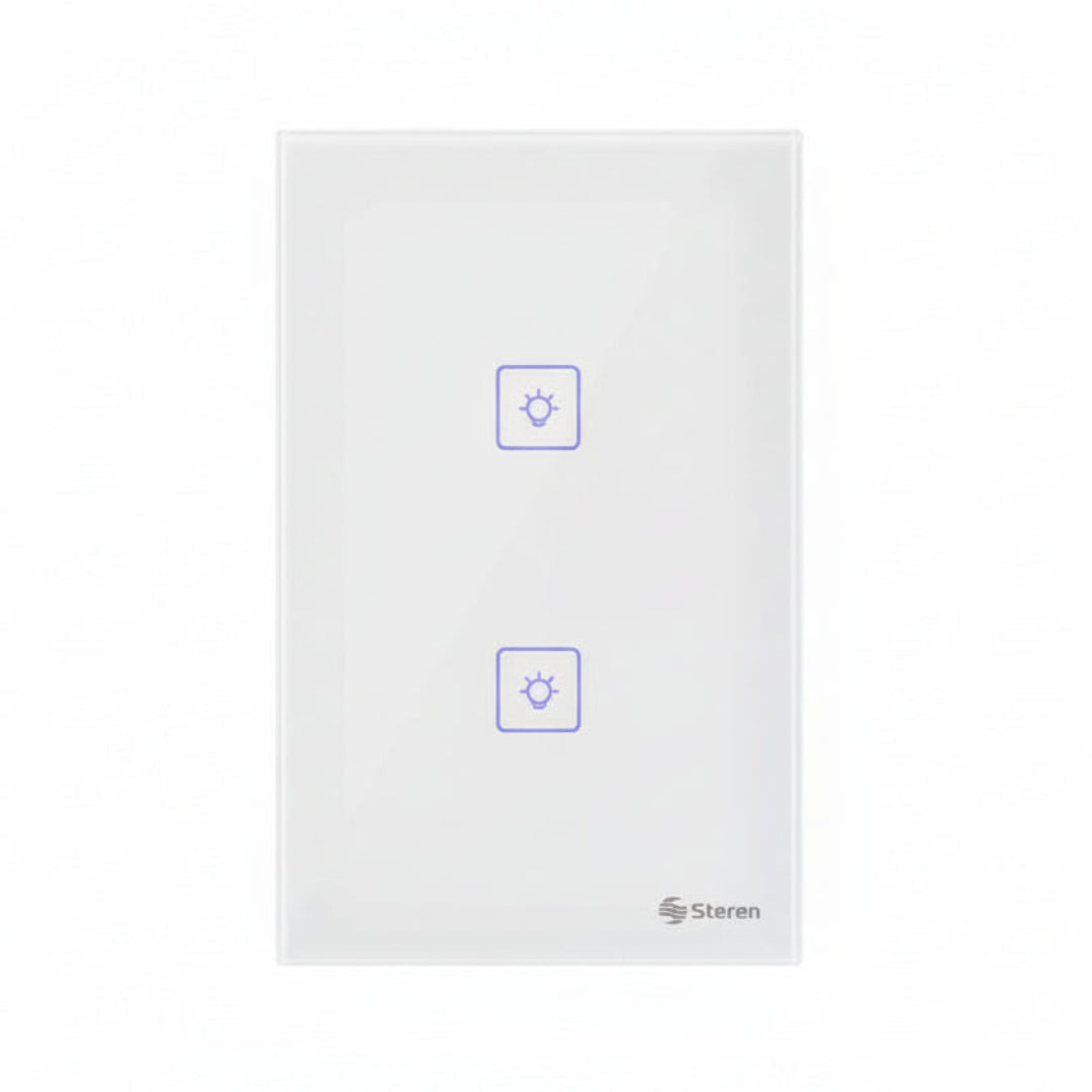Interruptor de Luz Inteligente WiFi Touch Temporizador Compatible con Google Assistant Steren SHOME-110