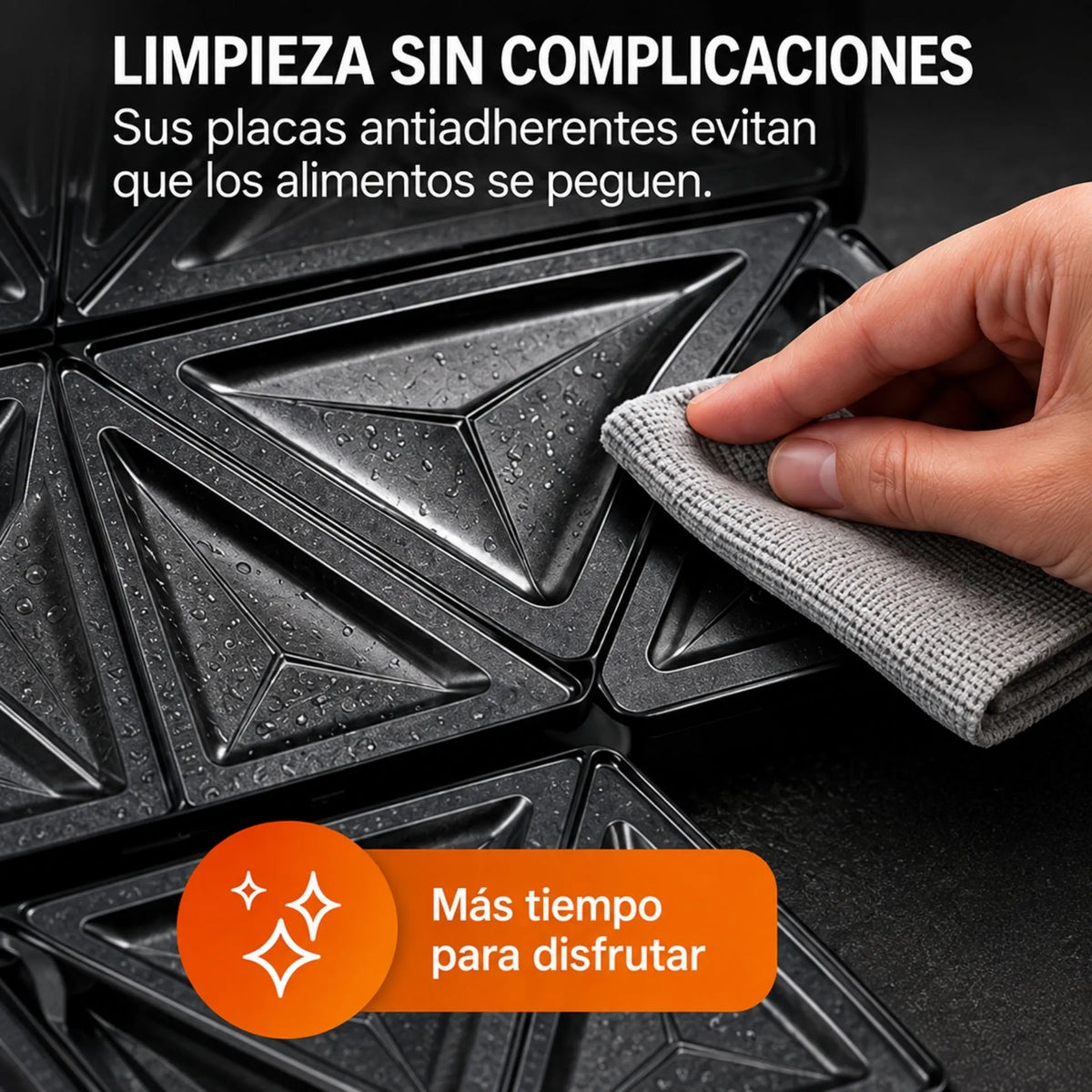 Sandwichera Eléctrica 750W Con Placas Antiadherentes Y Luz LED Indicadora Sokany SK-08038