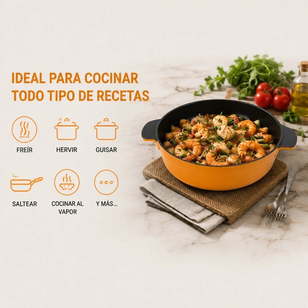 Set De 3 Ollas Apilables Winning Star Con Tapa Multifuncional ST-5216