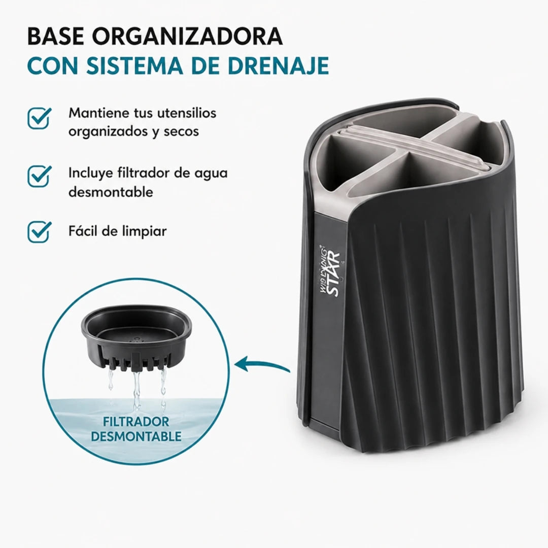 Set De Utensilios De Cocina Winning Star 10 Piezas Con Base Organizadora ST-7508