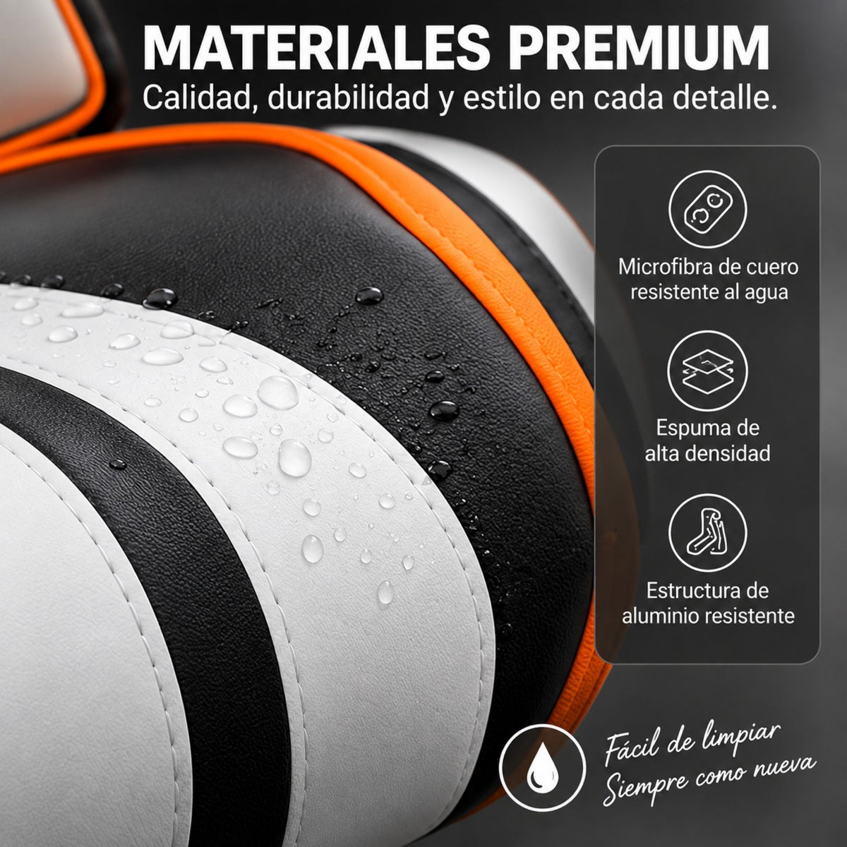 Silla Gamer Reclinable Ergonómica Para Escritorio Con Soporte Lumbar y Reposapiés Jertech GR101