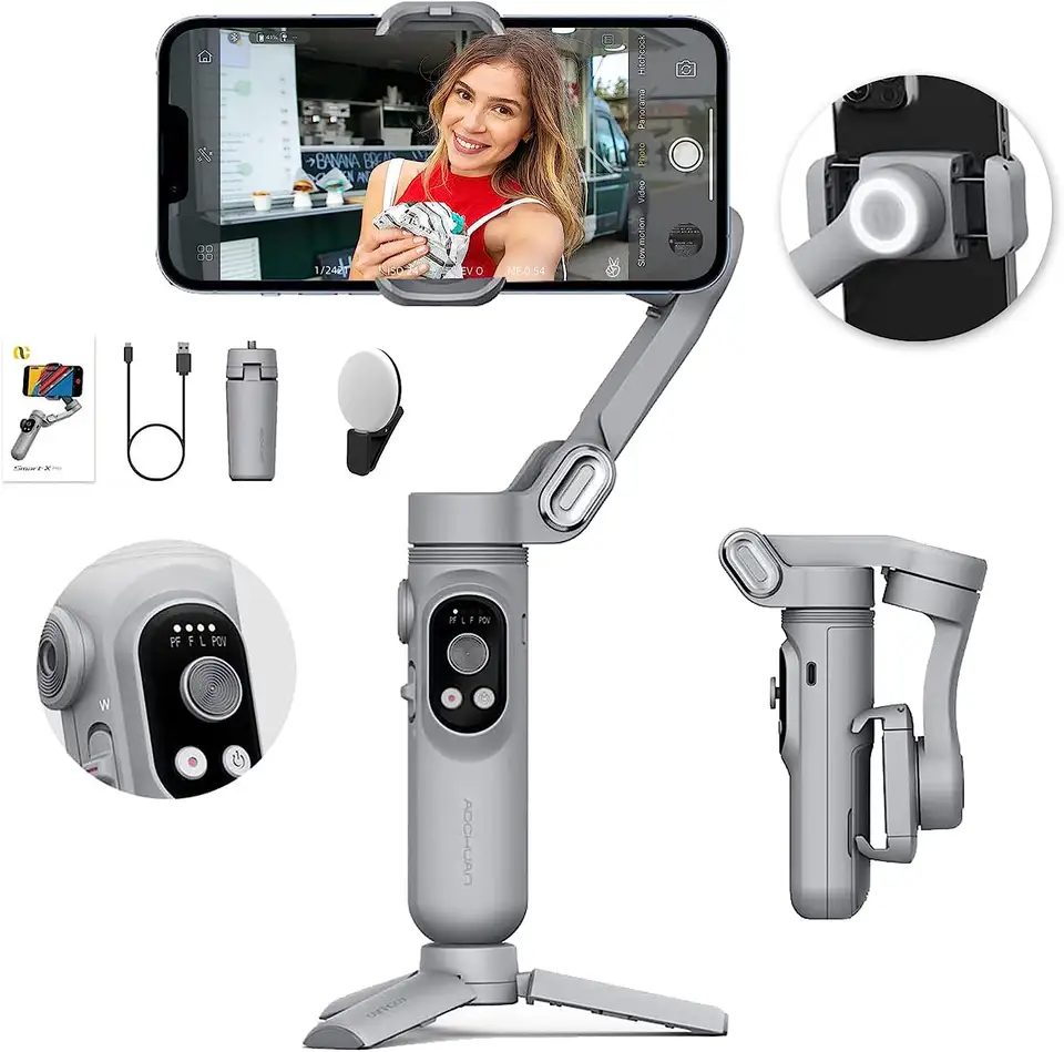 Estabilizador De Video Imagen 3 Ejes Seguidor de Movimiento Smart X
